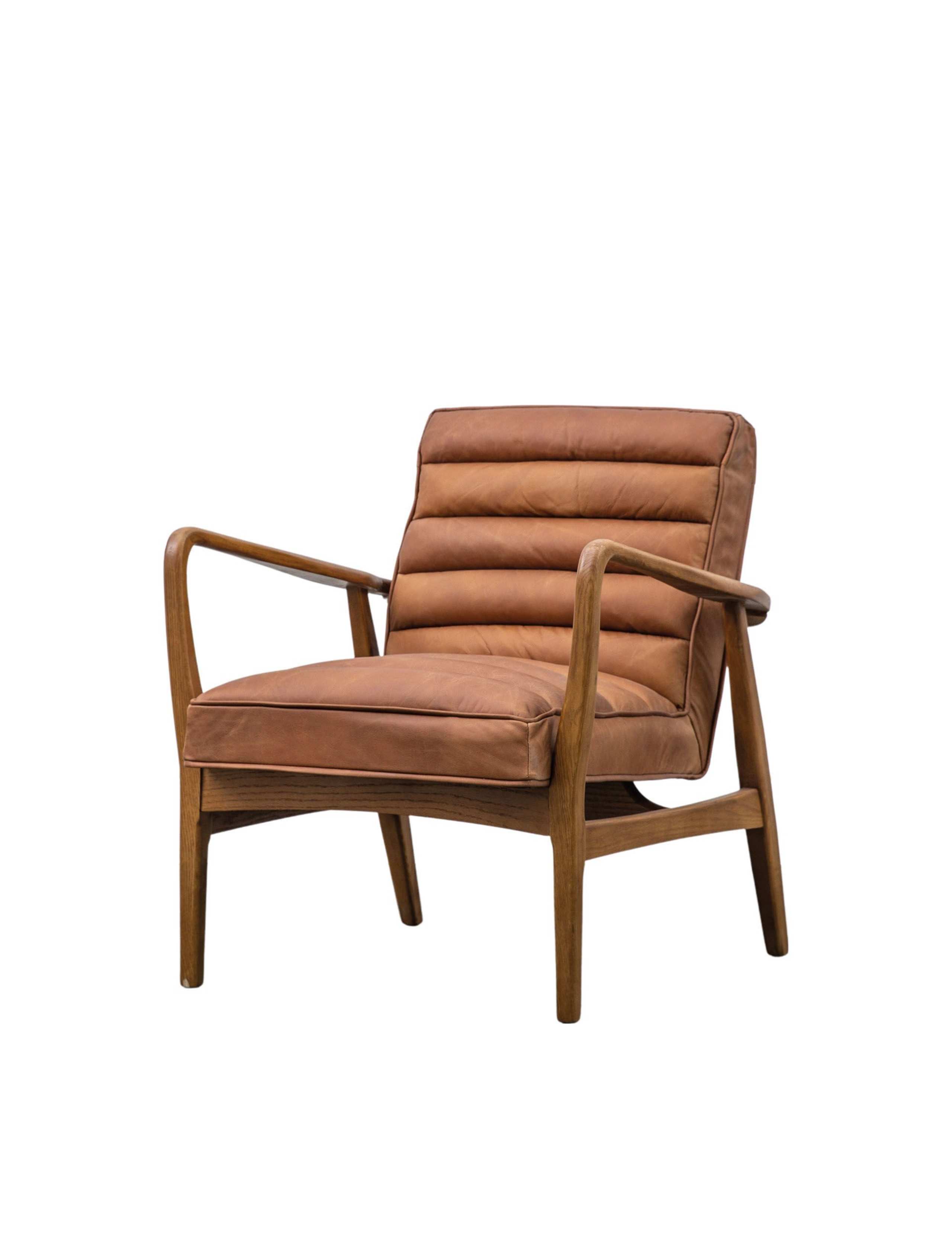 Datsun Armchair in Vintage Leather 4 of 7