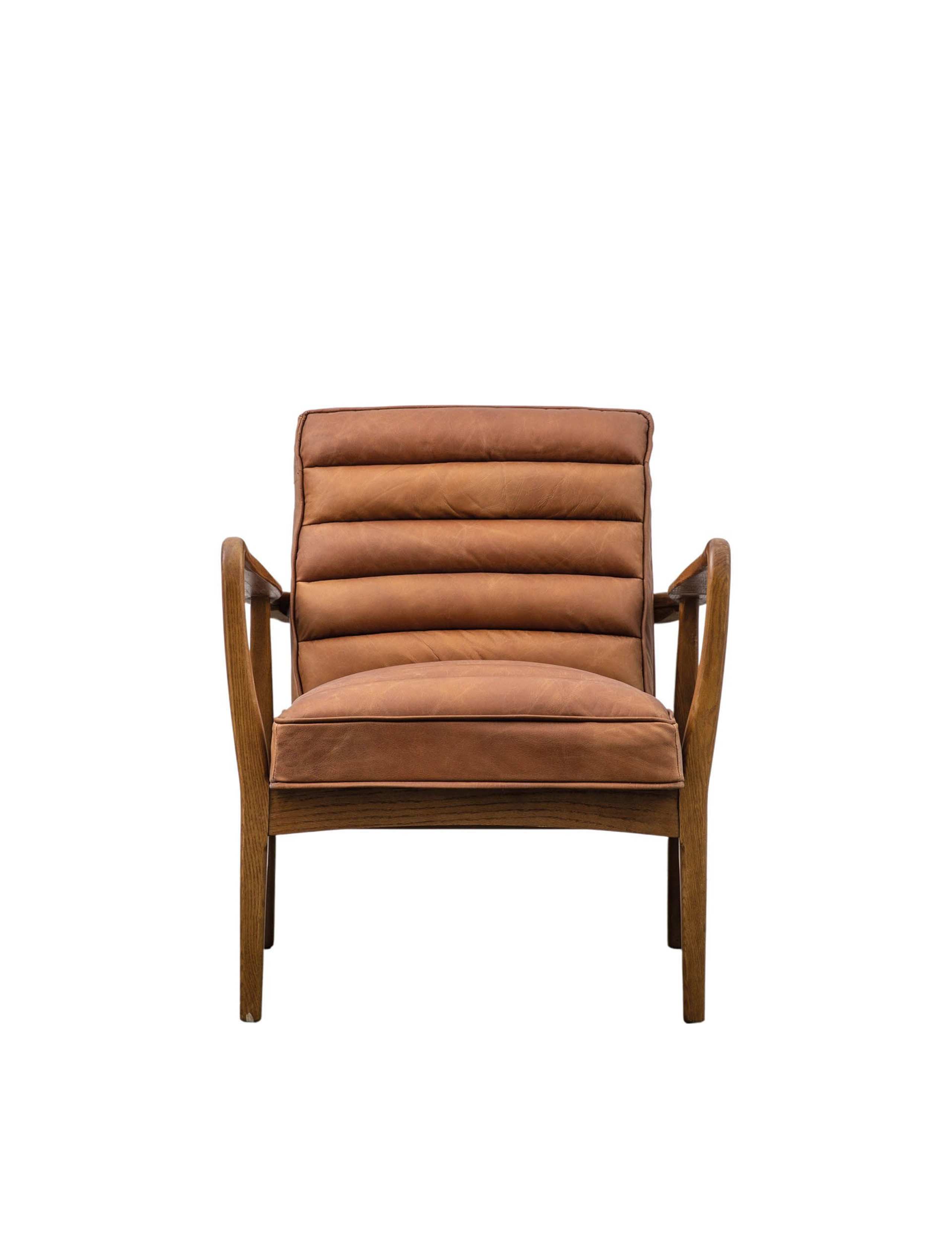 Datsun Armchair in Vintage Leather 2 of 7