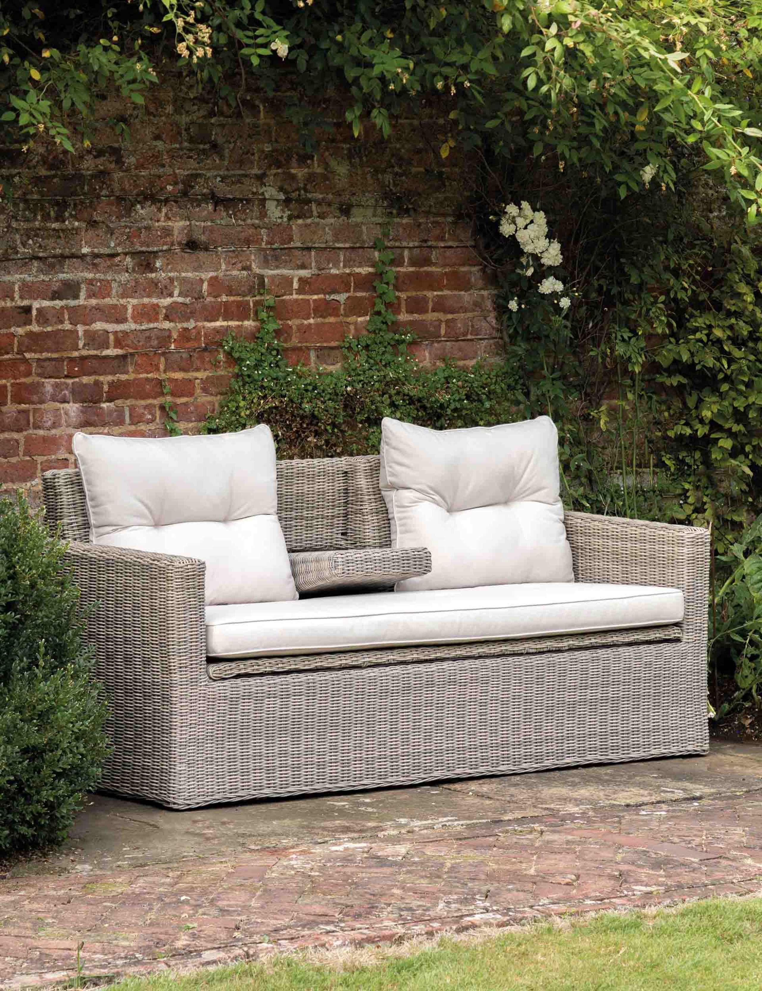 Porto Two Seater Outdoor Storage Sofa 3 of 13