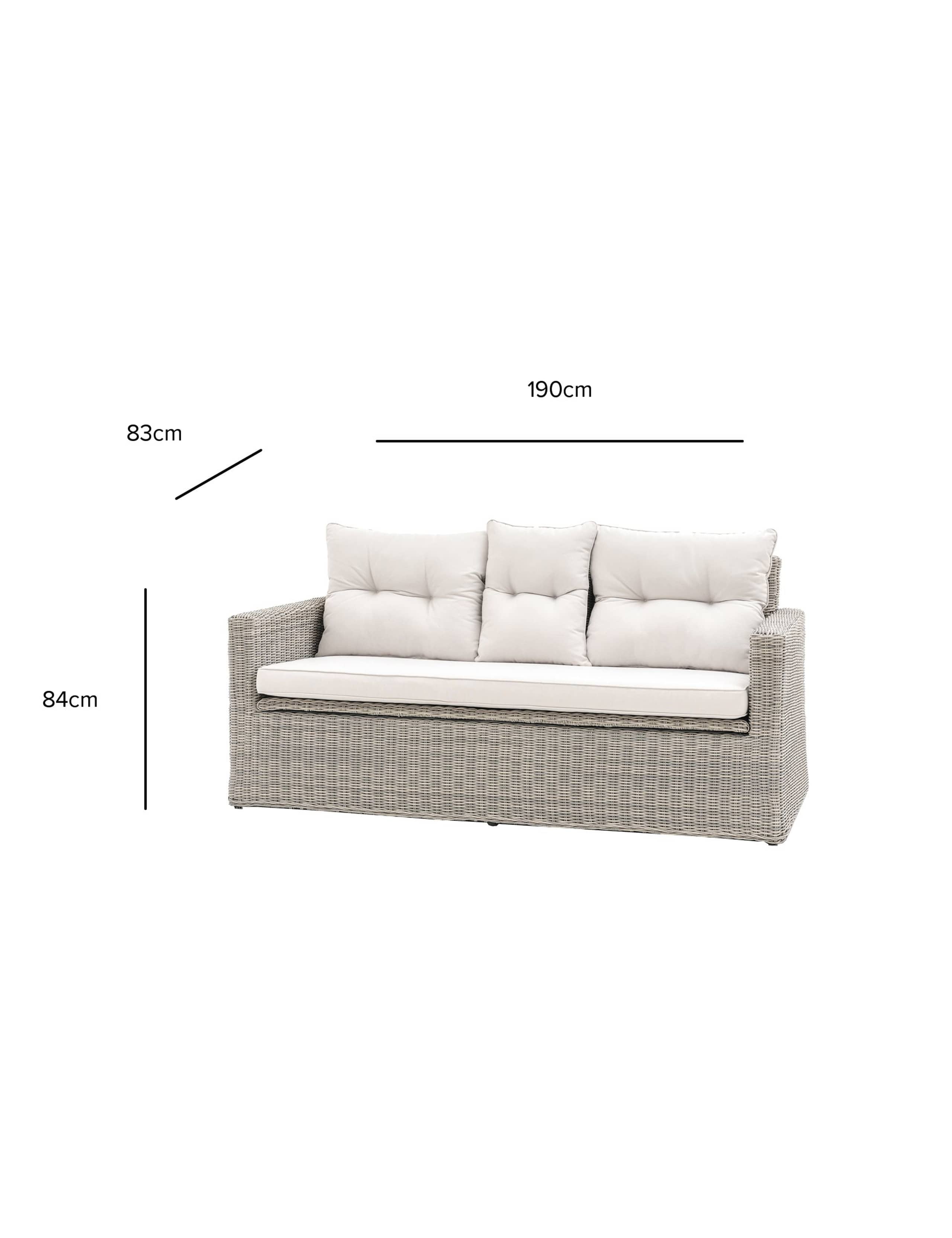 Porto Two Seater Outdoor Storage Sofa 13 of 13