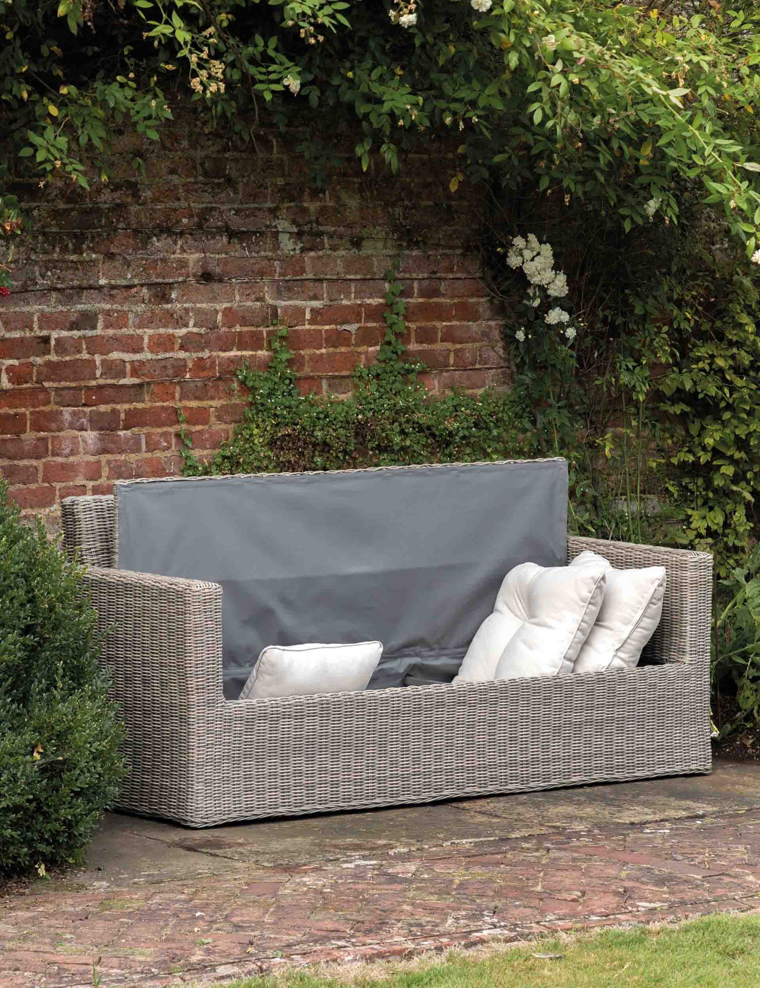 Porto Two Seater Outdoor Storage Sofa 4 of 13