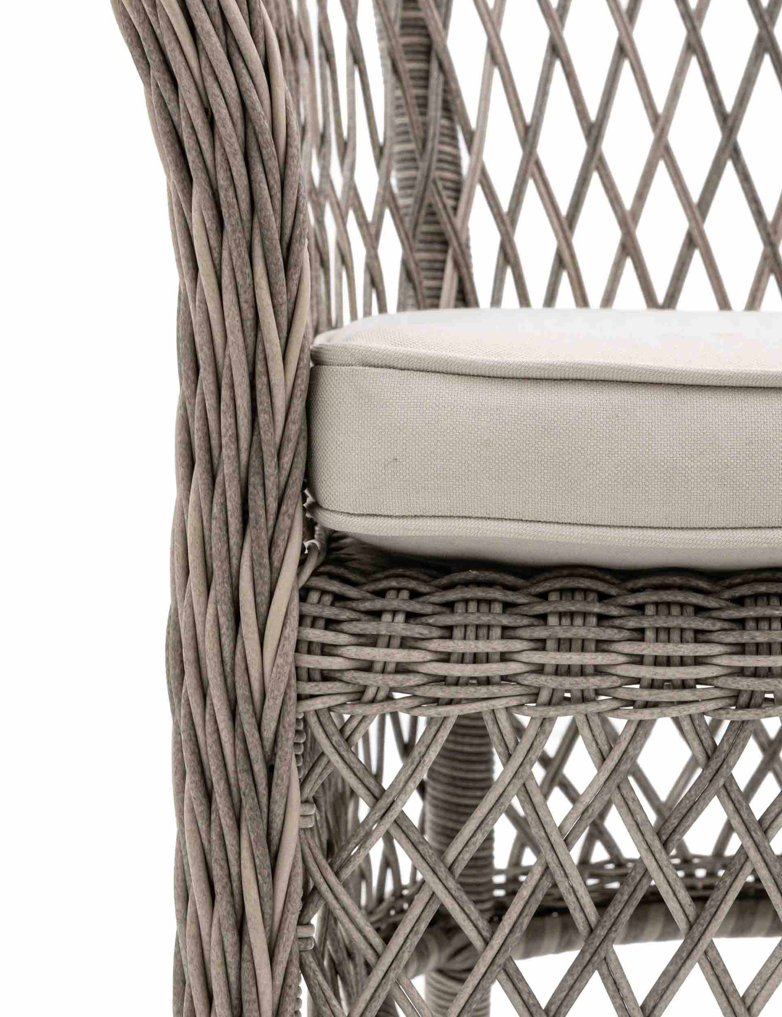 Menton 4 Seater Round Garden Table and Chairs 5 of 8