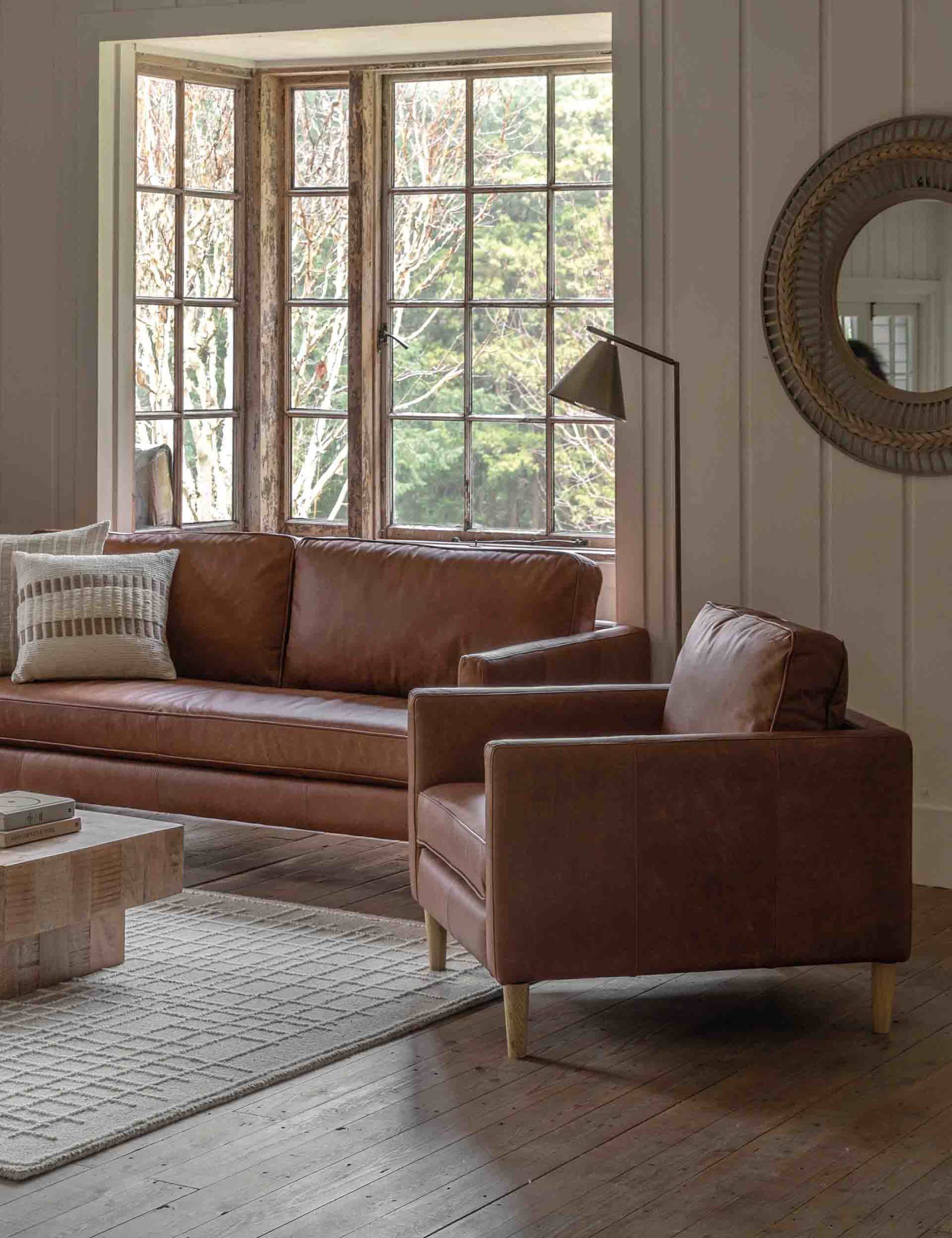 Osborne Ash Leather Armchair 3 of 7