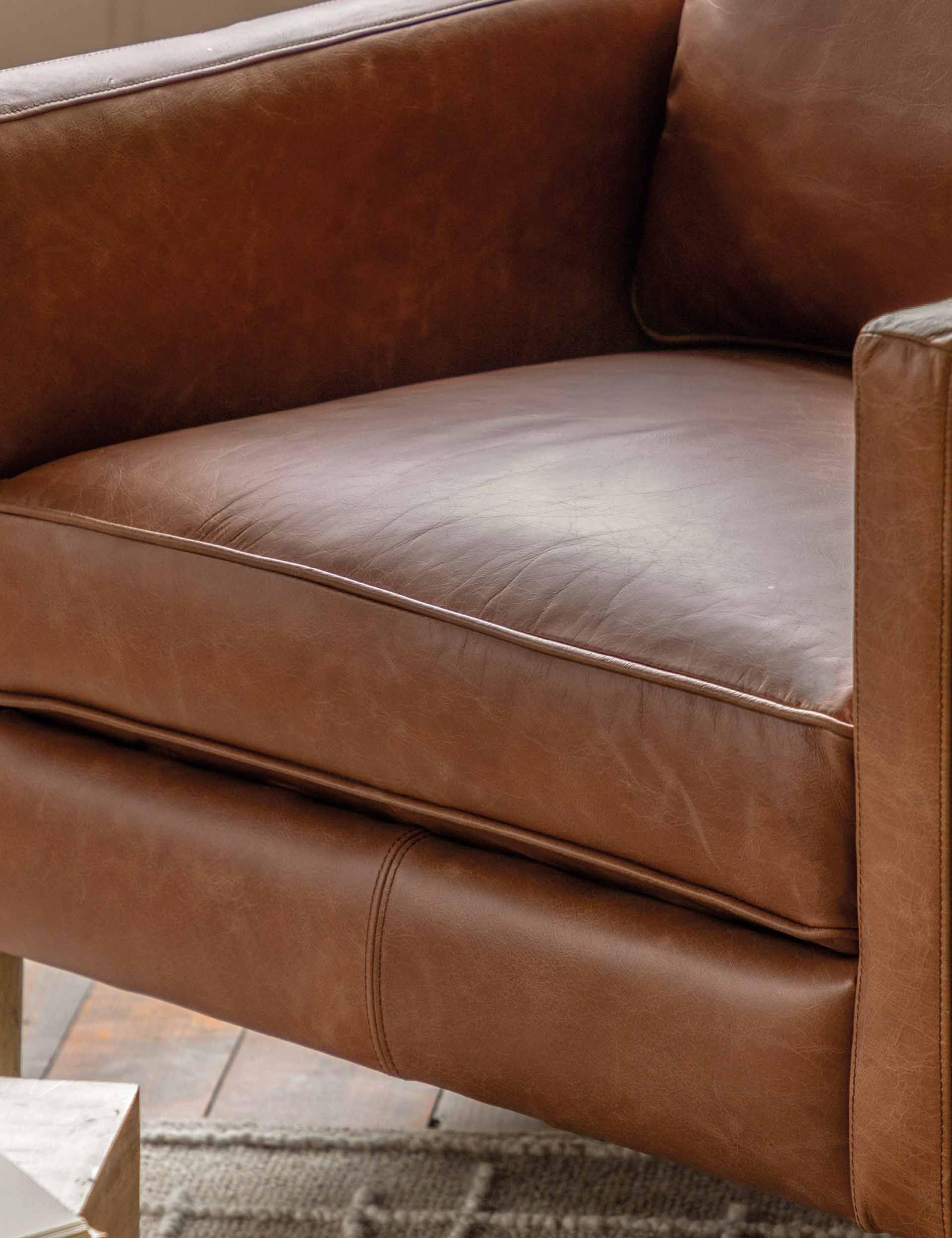 Osborne Ash Leather Armchair 6 of 7