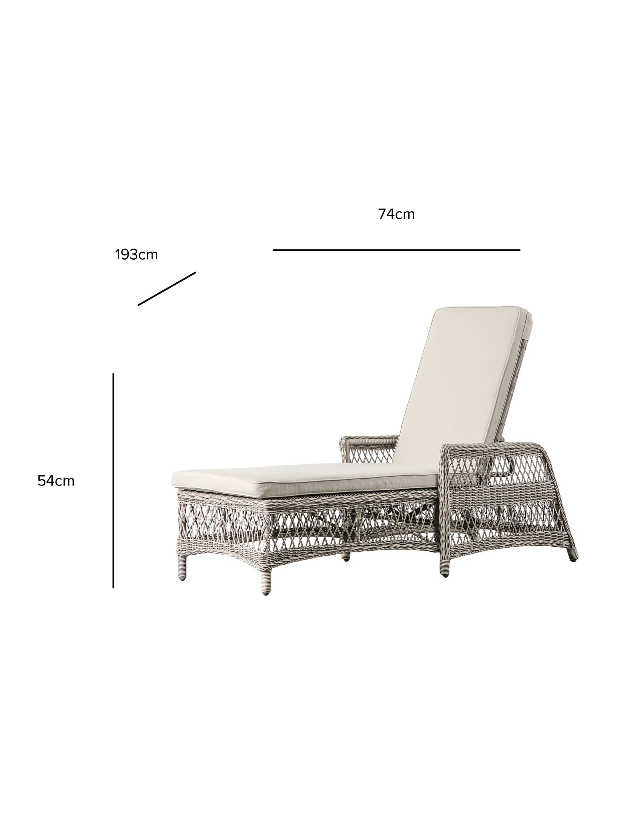 Menton Country Outdoor Lounger 4 of 7