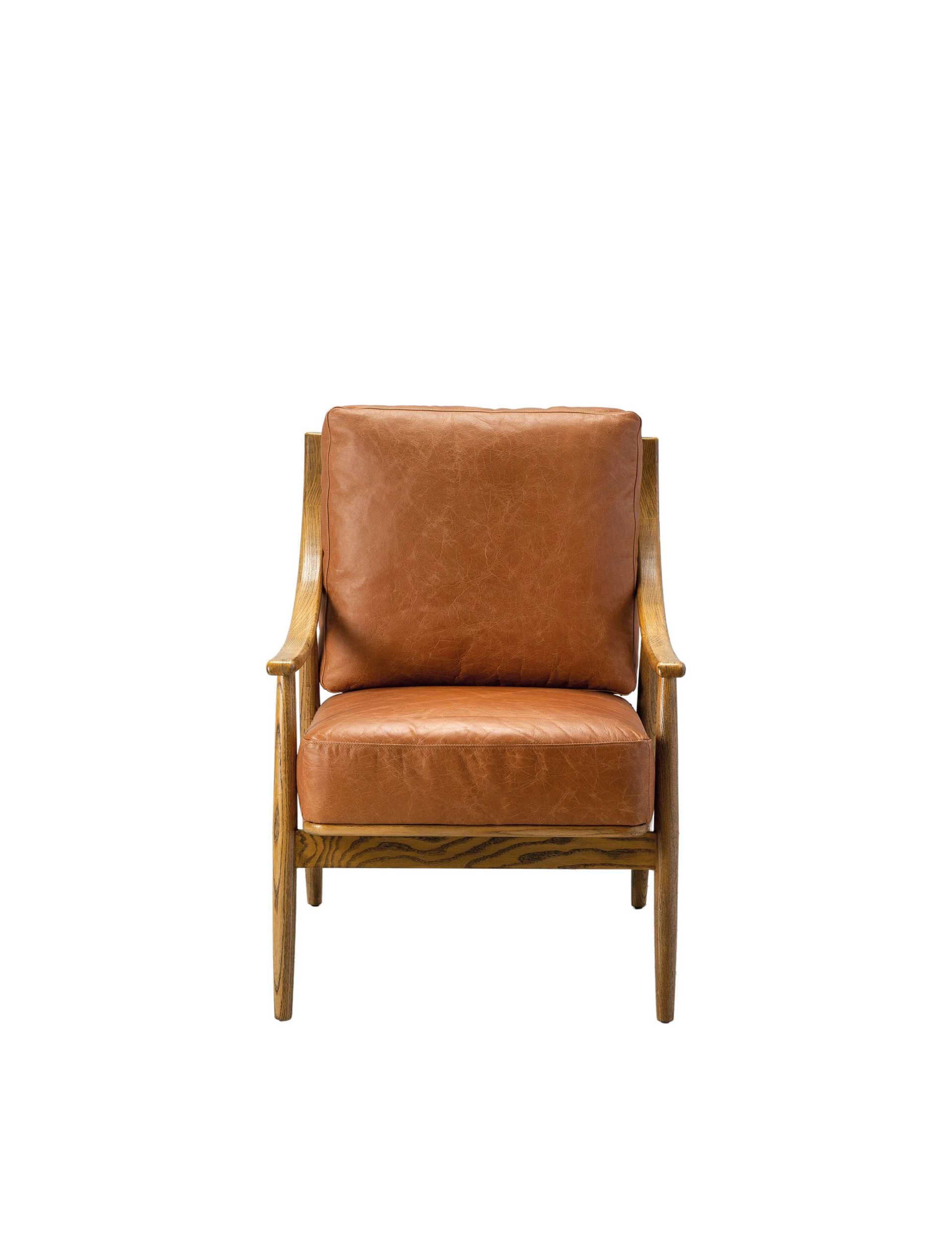 Reliant Ash Leather Armchair 2 of 6