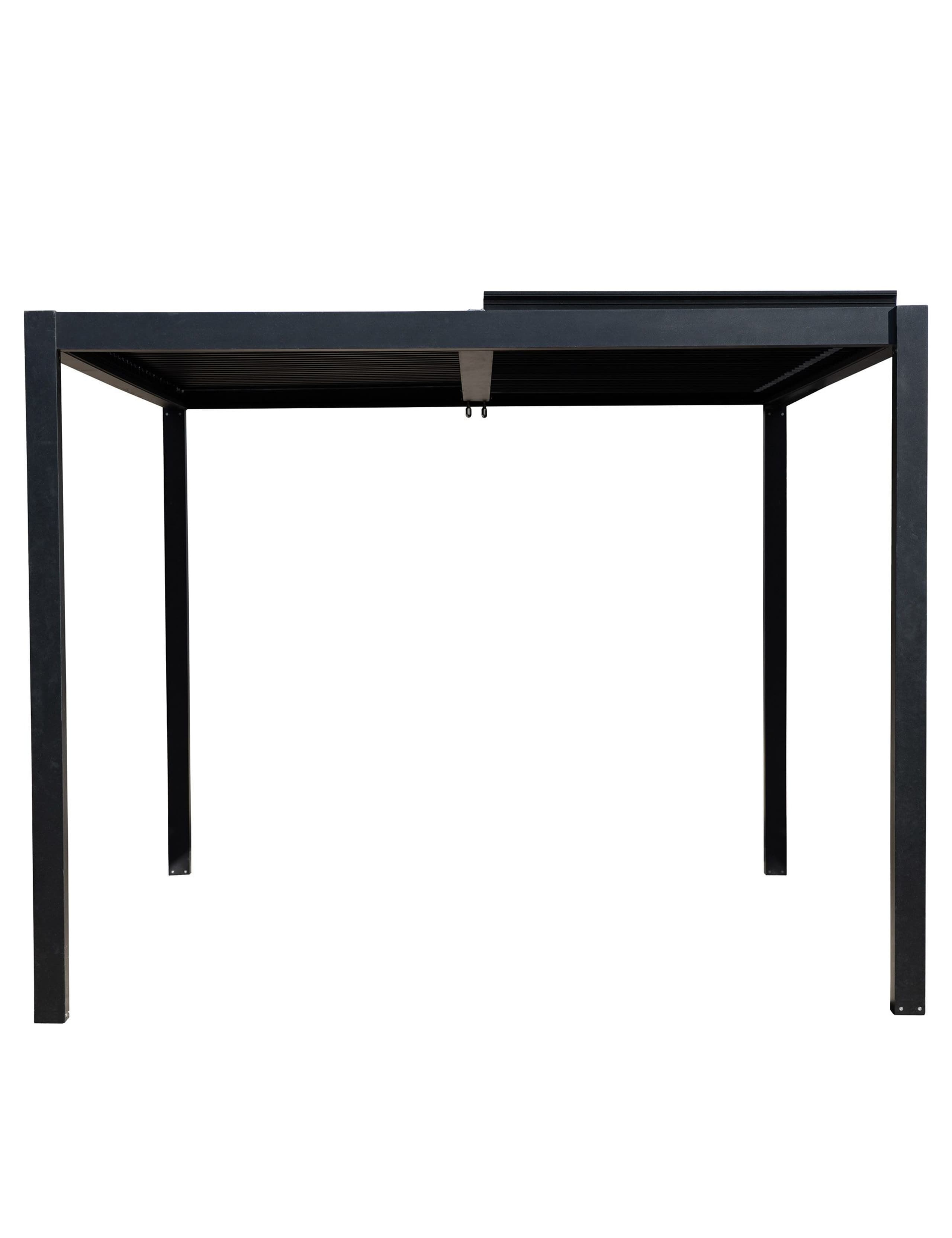 Messina Slatted Metal Rectangular Pergola 4 of 8