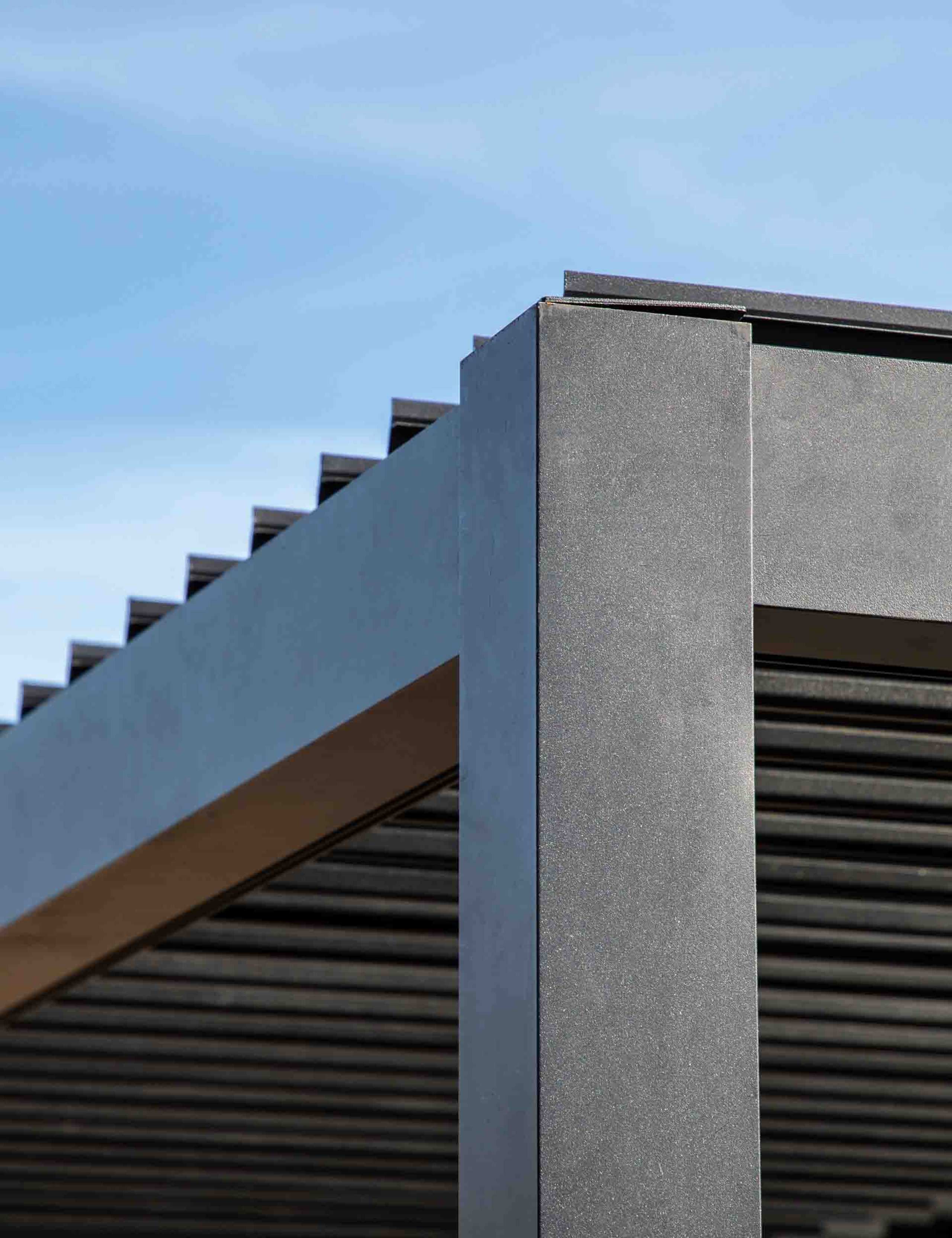 Messina Slatted Metal Rectangular Pergola 7 of 8