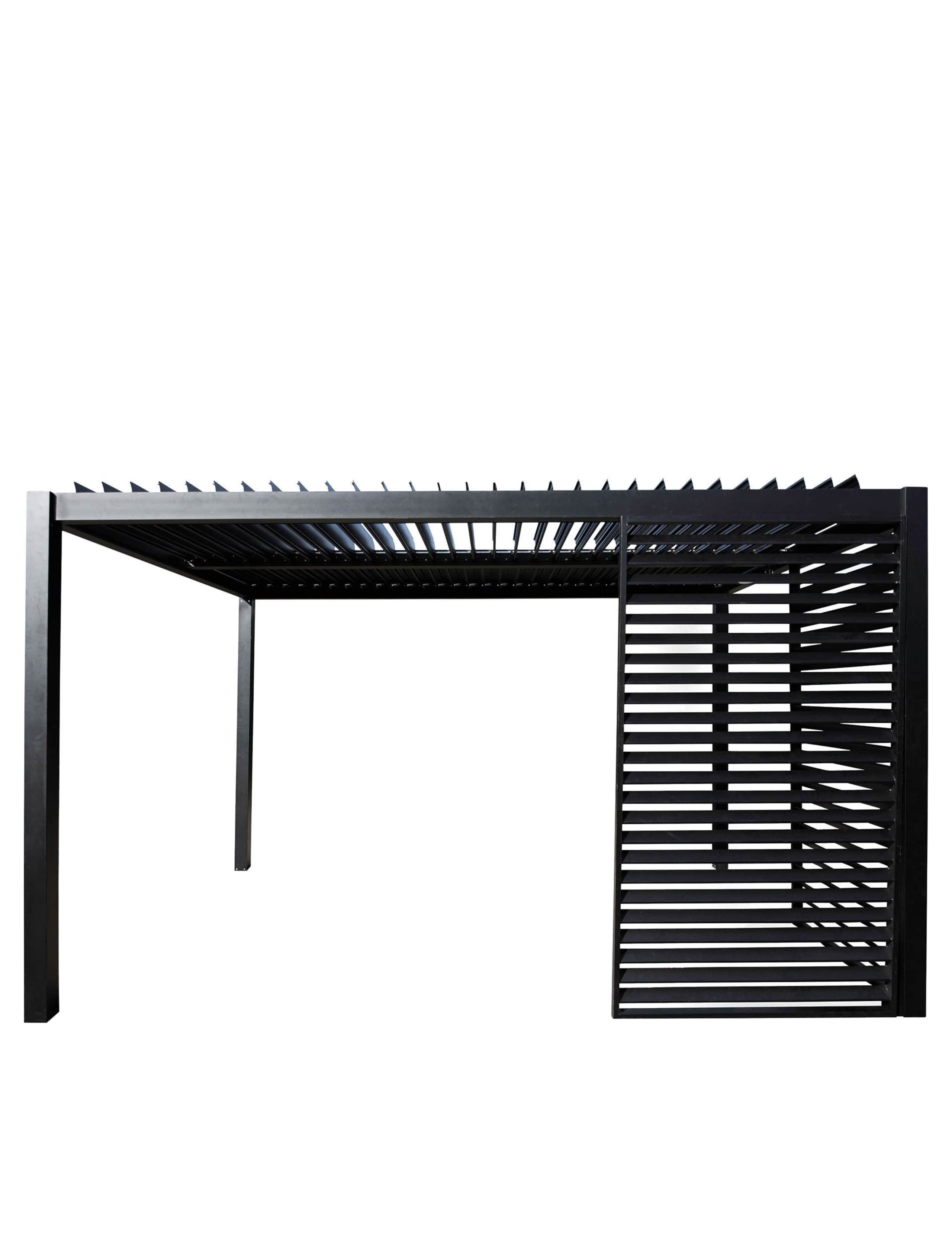 Messina Slatted Metal Rectangular Pergola 2 of 8