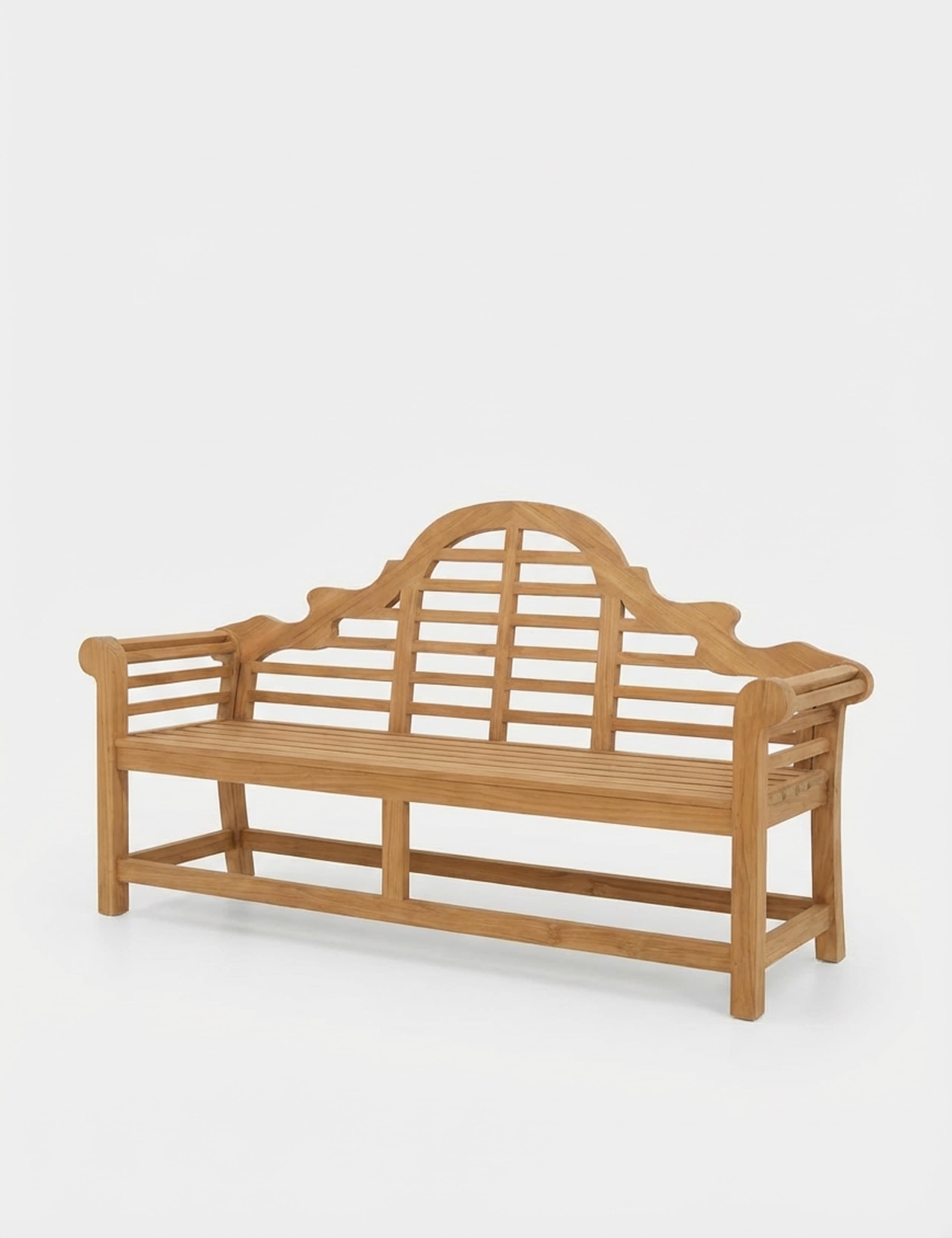 Ciara Wooden 3-Seater Garden Bench 3 of 6