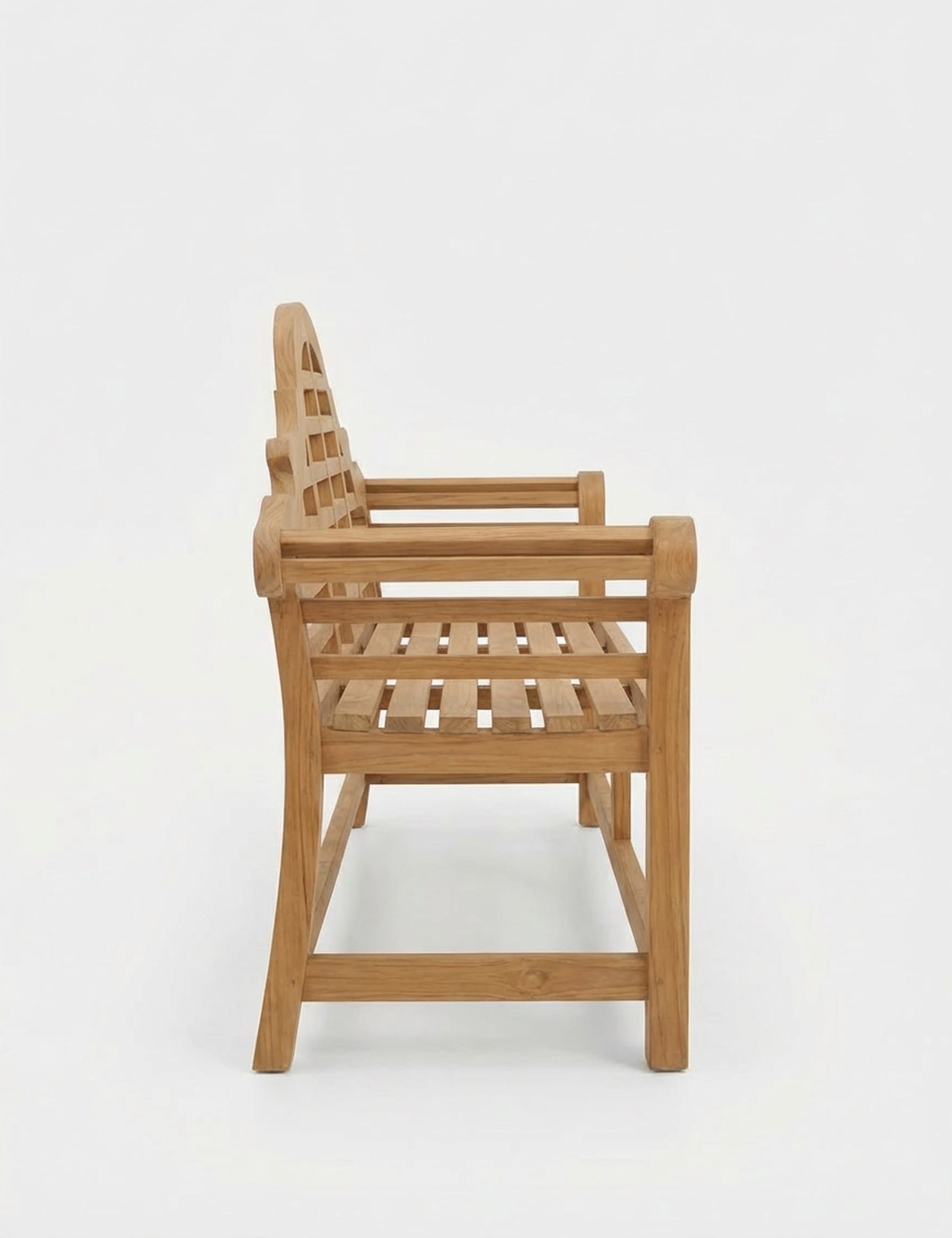 Ciara Wooden 3-Seater Garden Bench 4 of 6