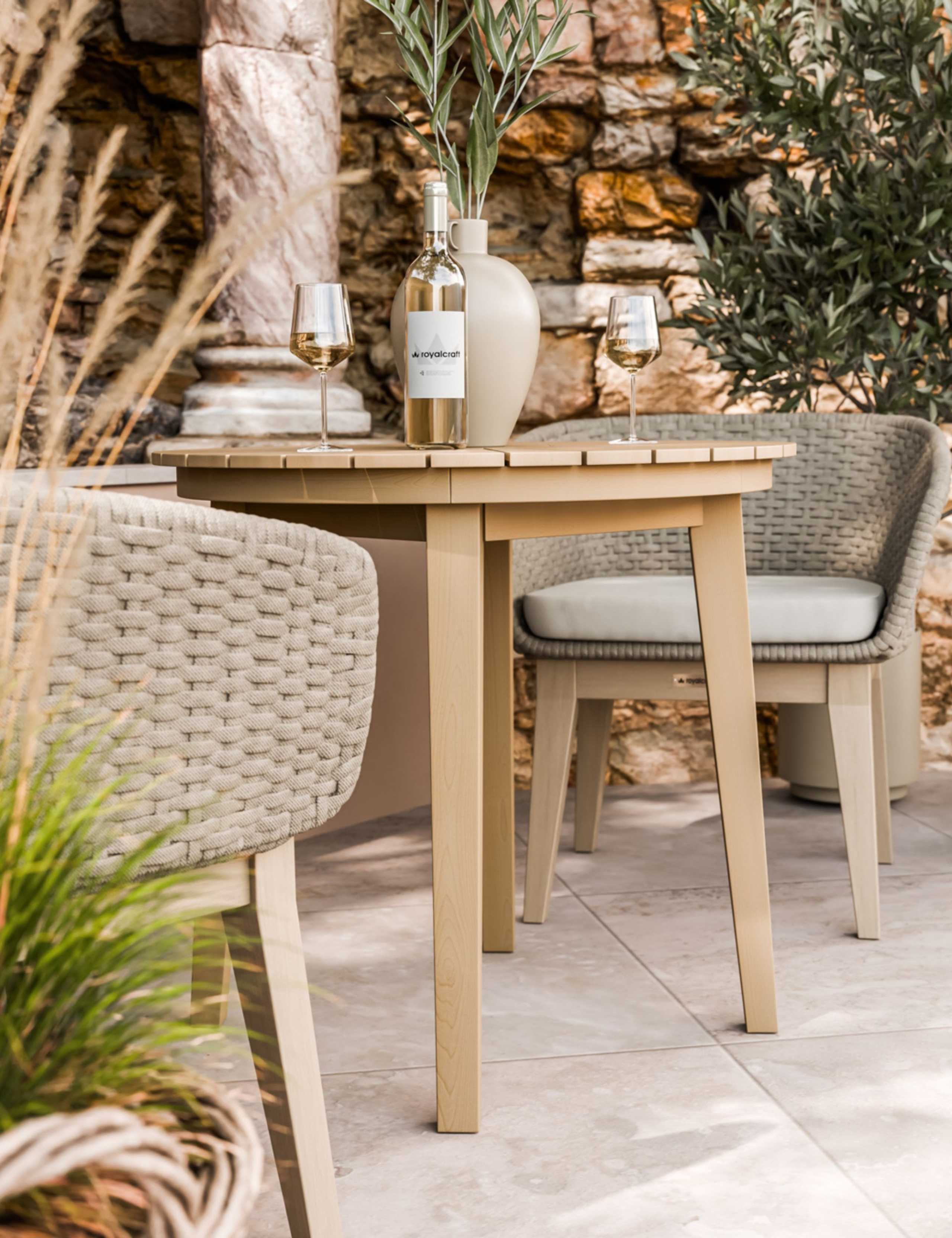 Roma Bistro Table and Eden Dawn Chairs 4 of 6