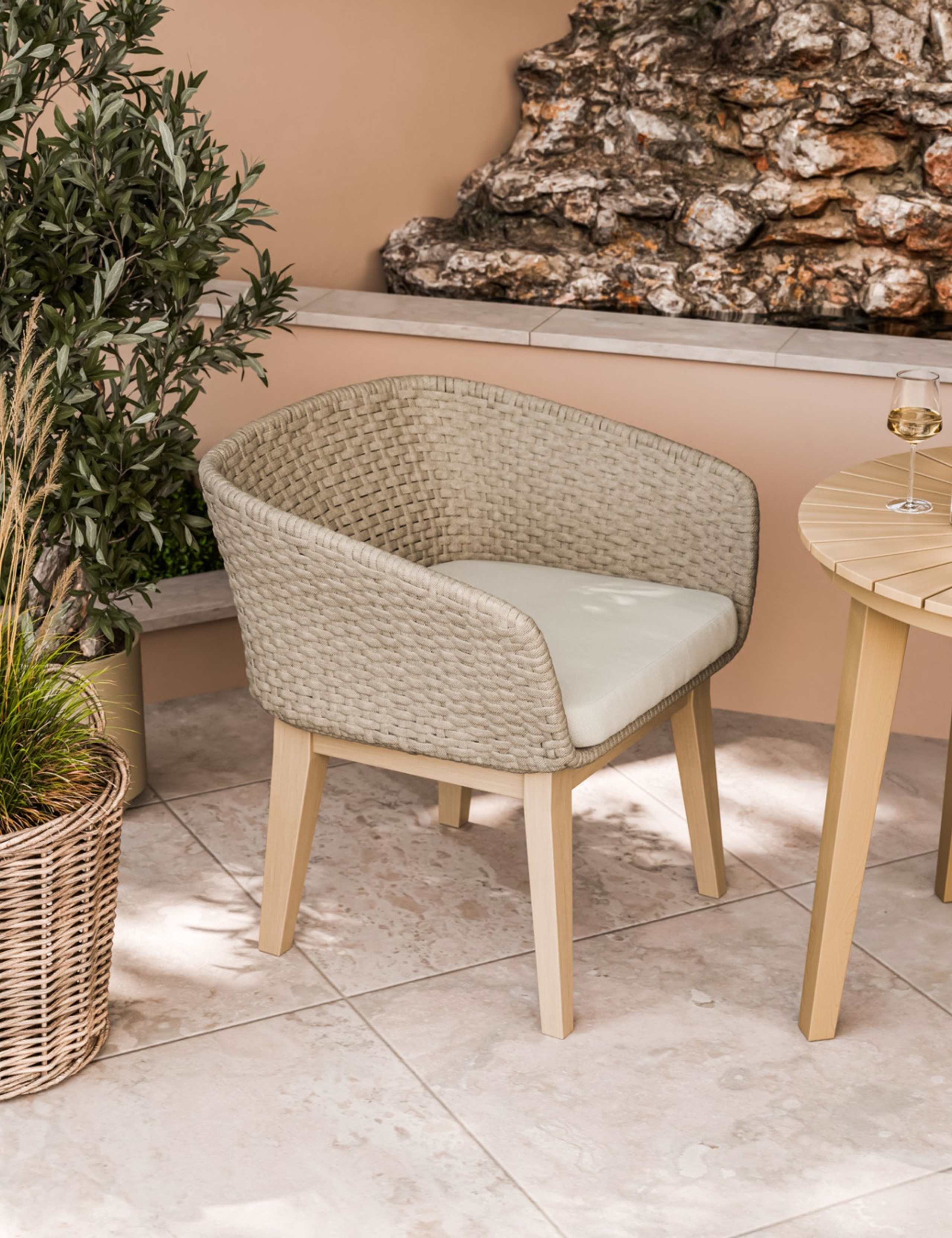 Roma Bistro Table and Eden Dawn Chairs 5 of 6