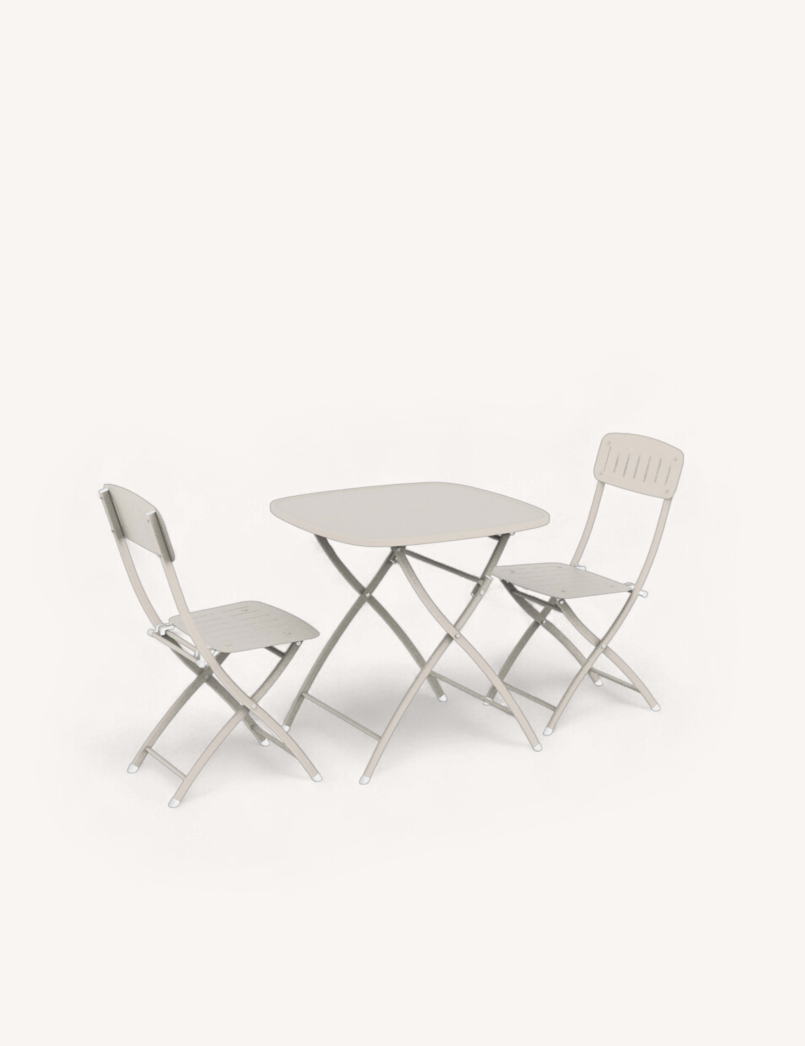 Venice Square Bistro Set 70cm x 70xm 2 of 2