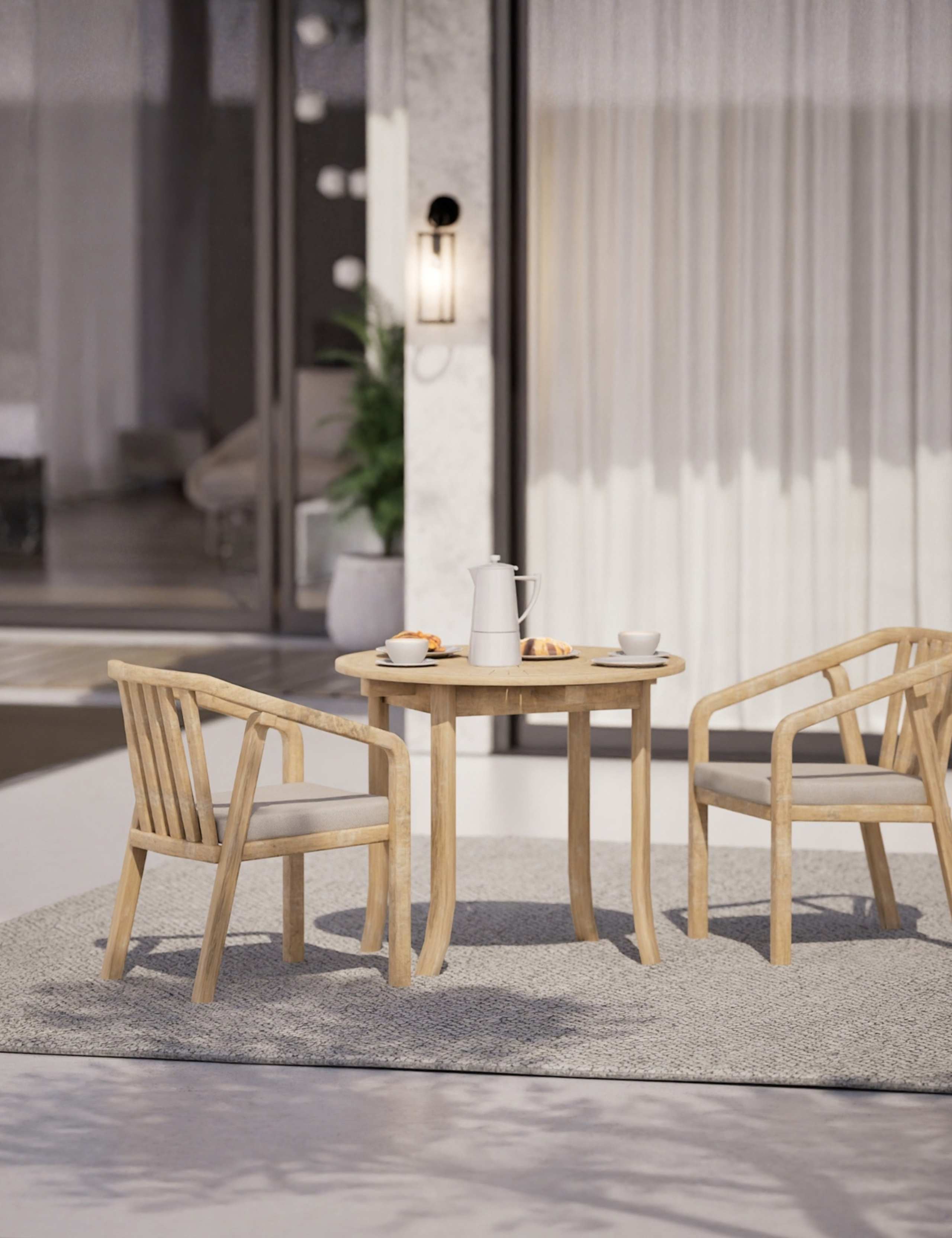 Maris 2-Seater Round Bistro Set 3 of 8