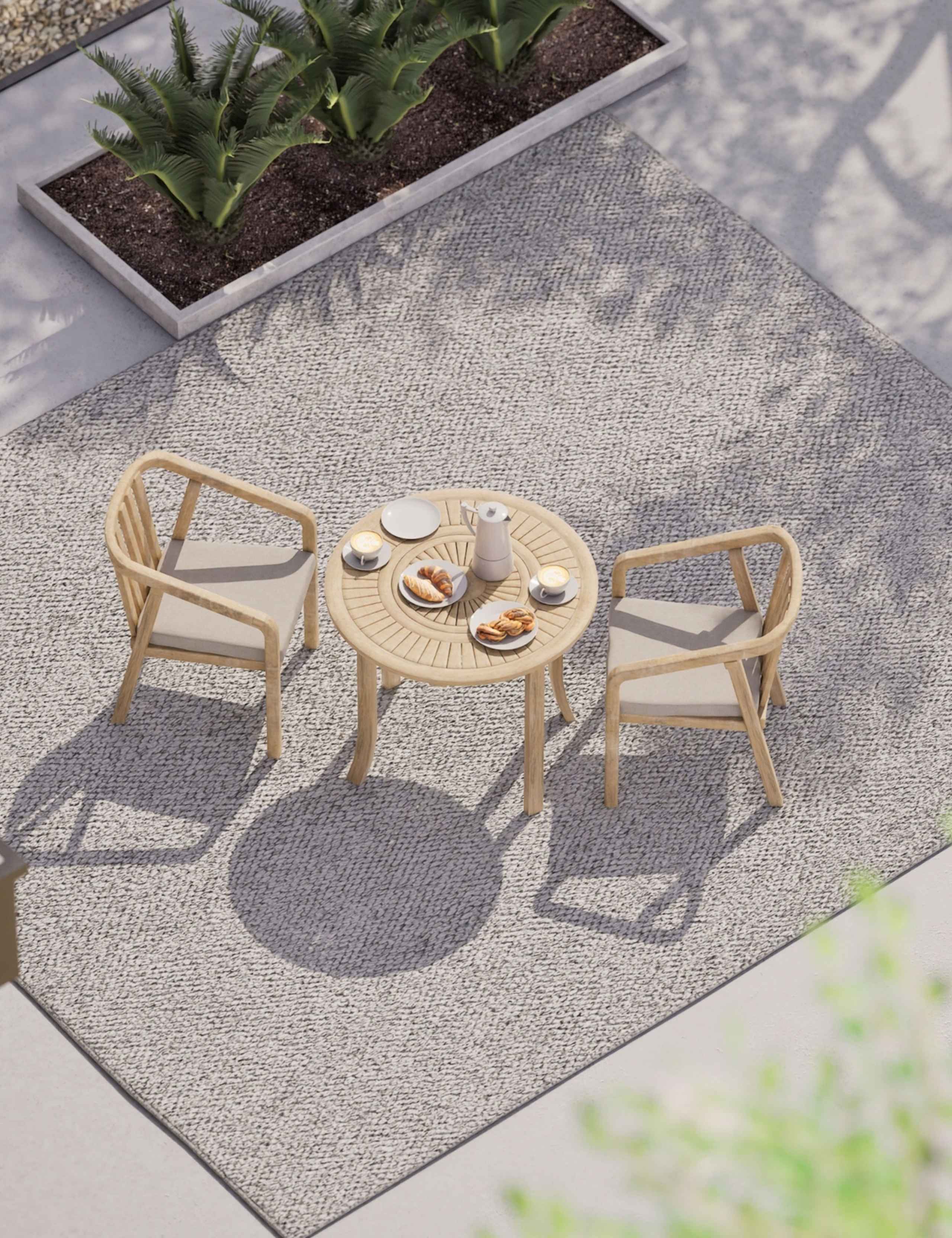 Maris 2-Seater Round Bistro Set 4 of 8
