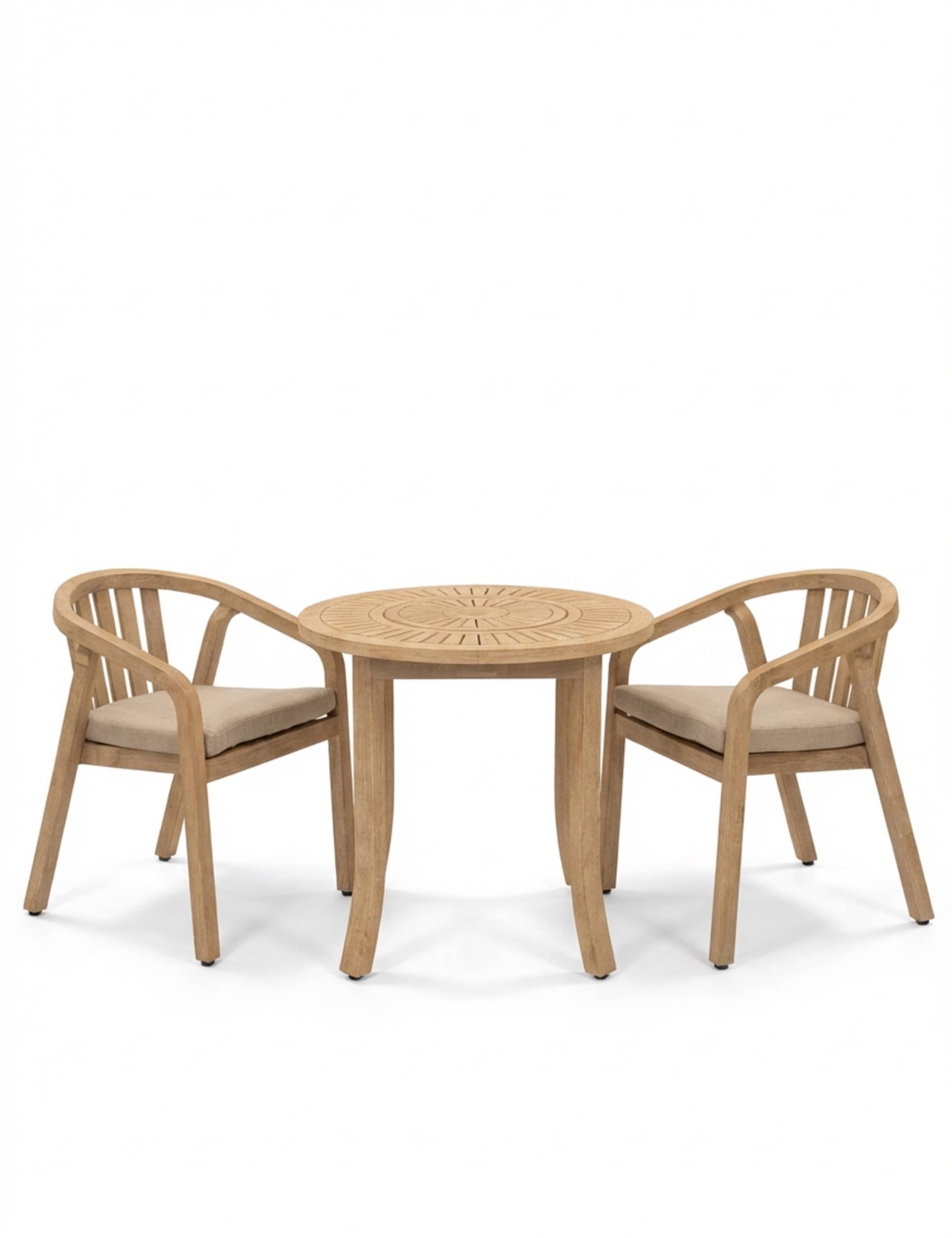 Maris 2-Seater Round Bistro Set 2 of 8