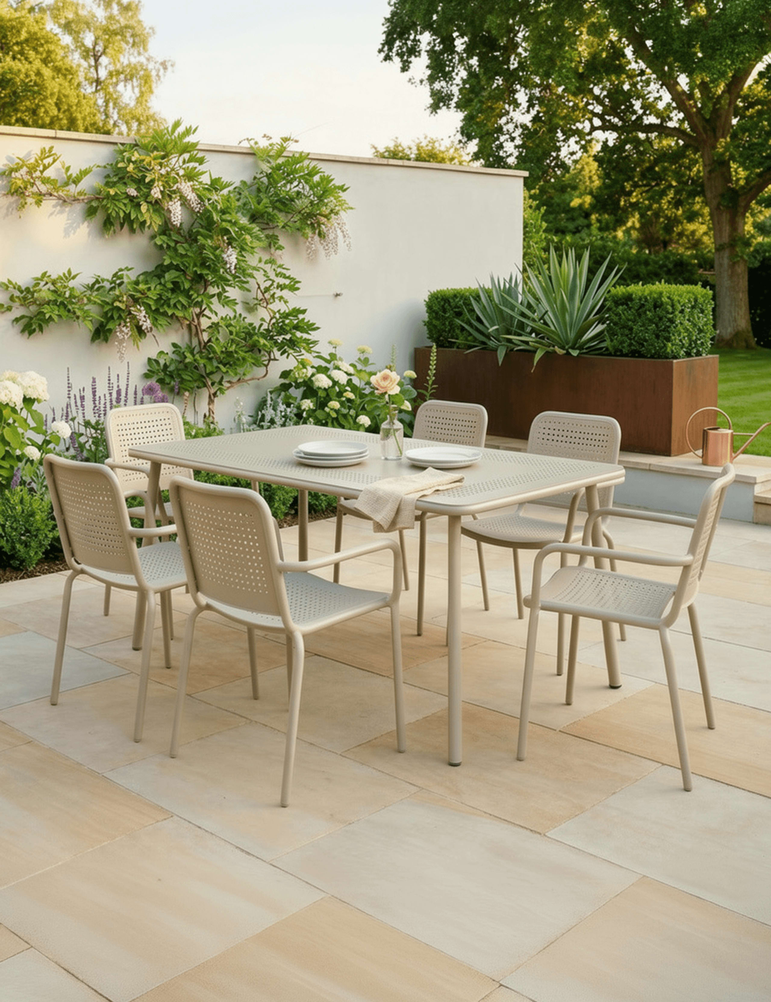 Porto 6 Seater Garden Dining Set 1 of 6
