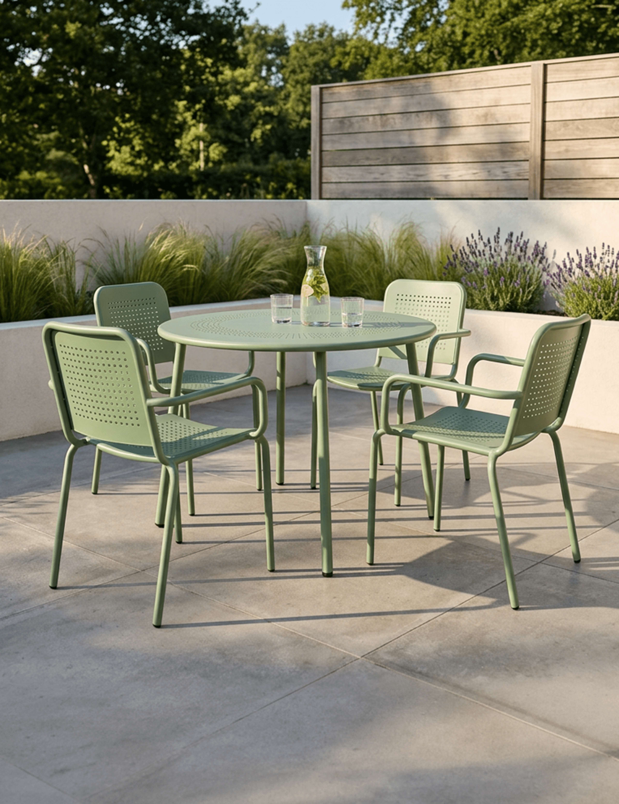Porto 4 Seater Round Dining Set 3 of 5