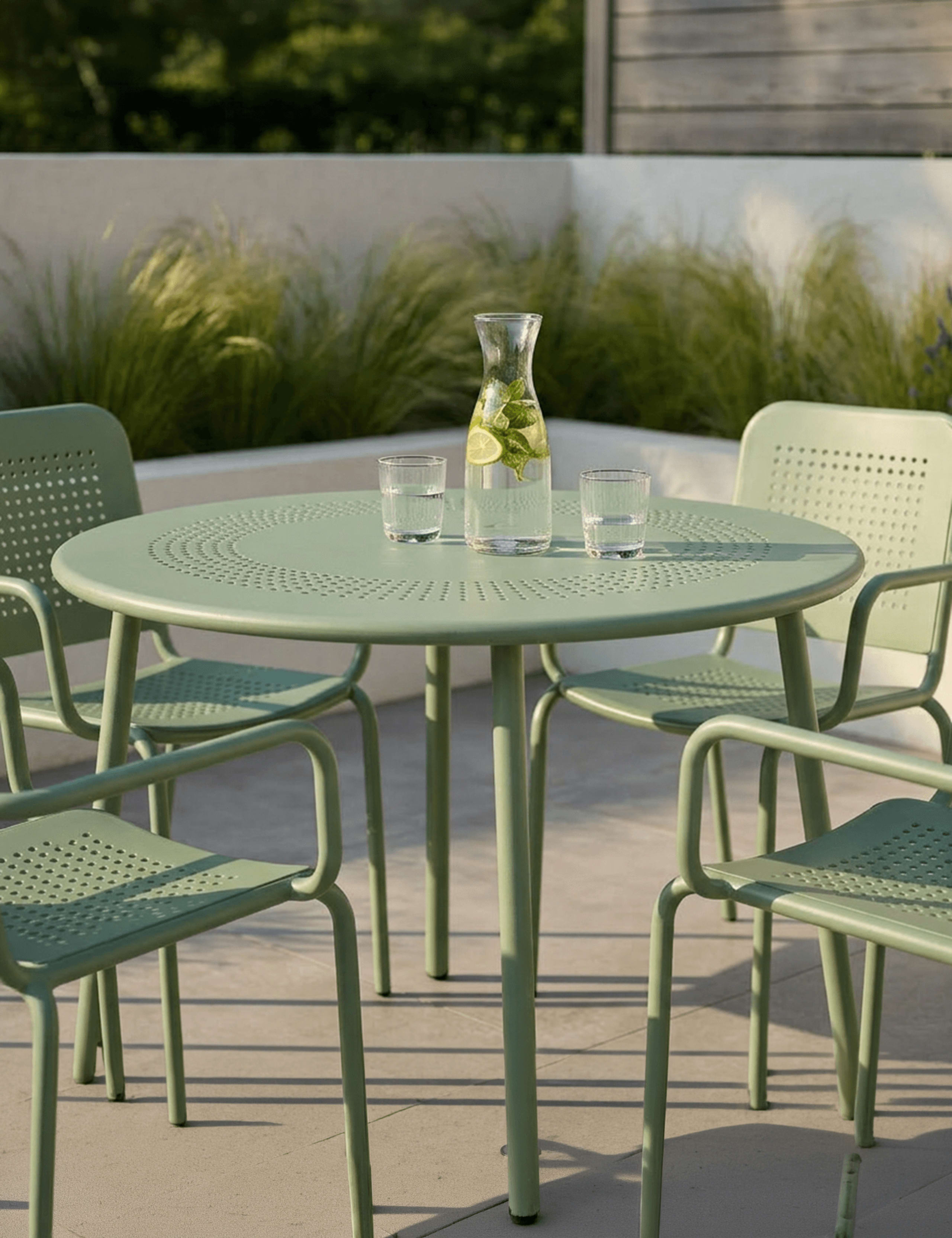 Porto 4 Seater Round Dining Set 4 of 5