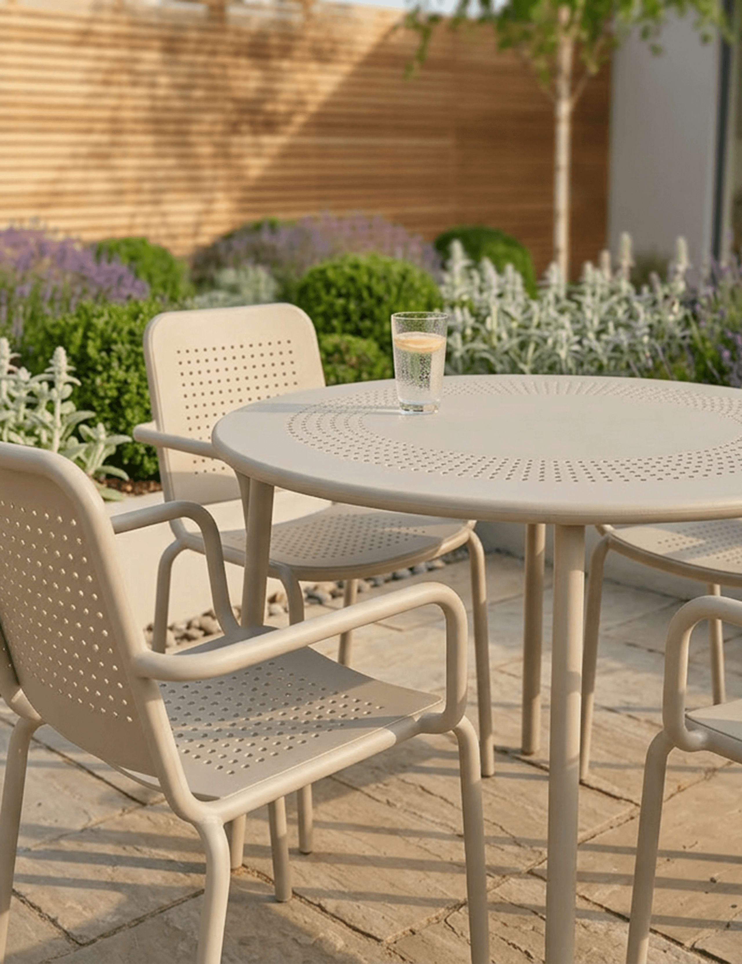 Porto 4 Seater Round Dining Set 4 of 5