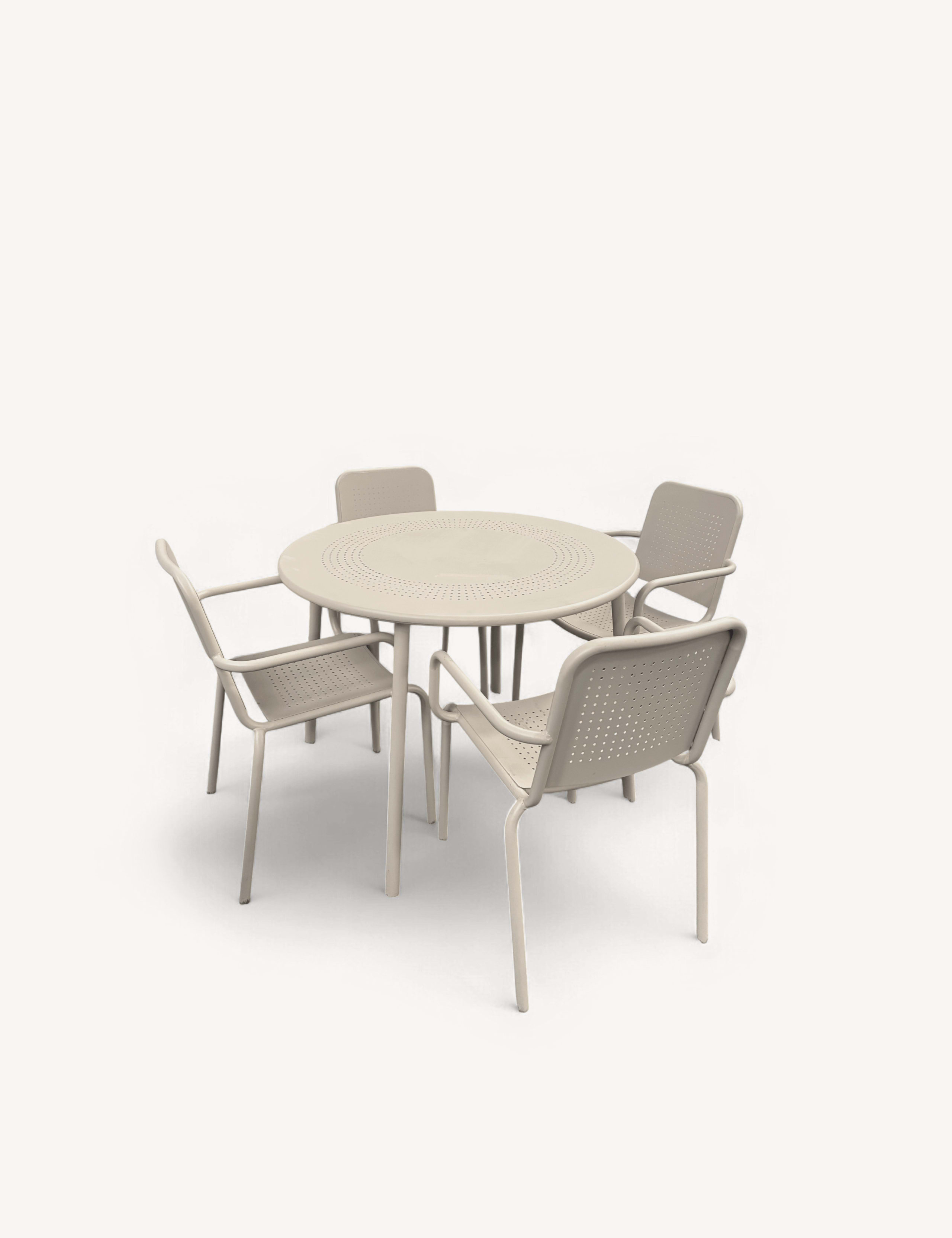 Porto 4 Seater Round Dining Set 2 of 5