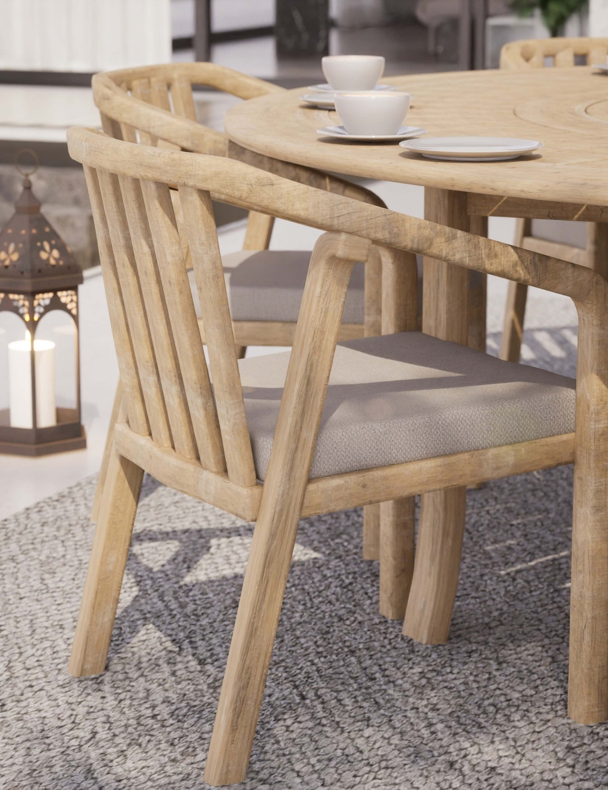 Maris 8 Seater Garden Dining Table and Chairs 4 of 7