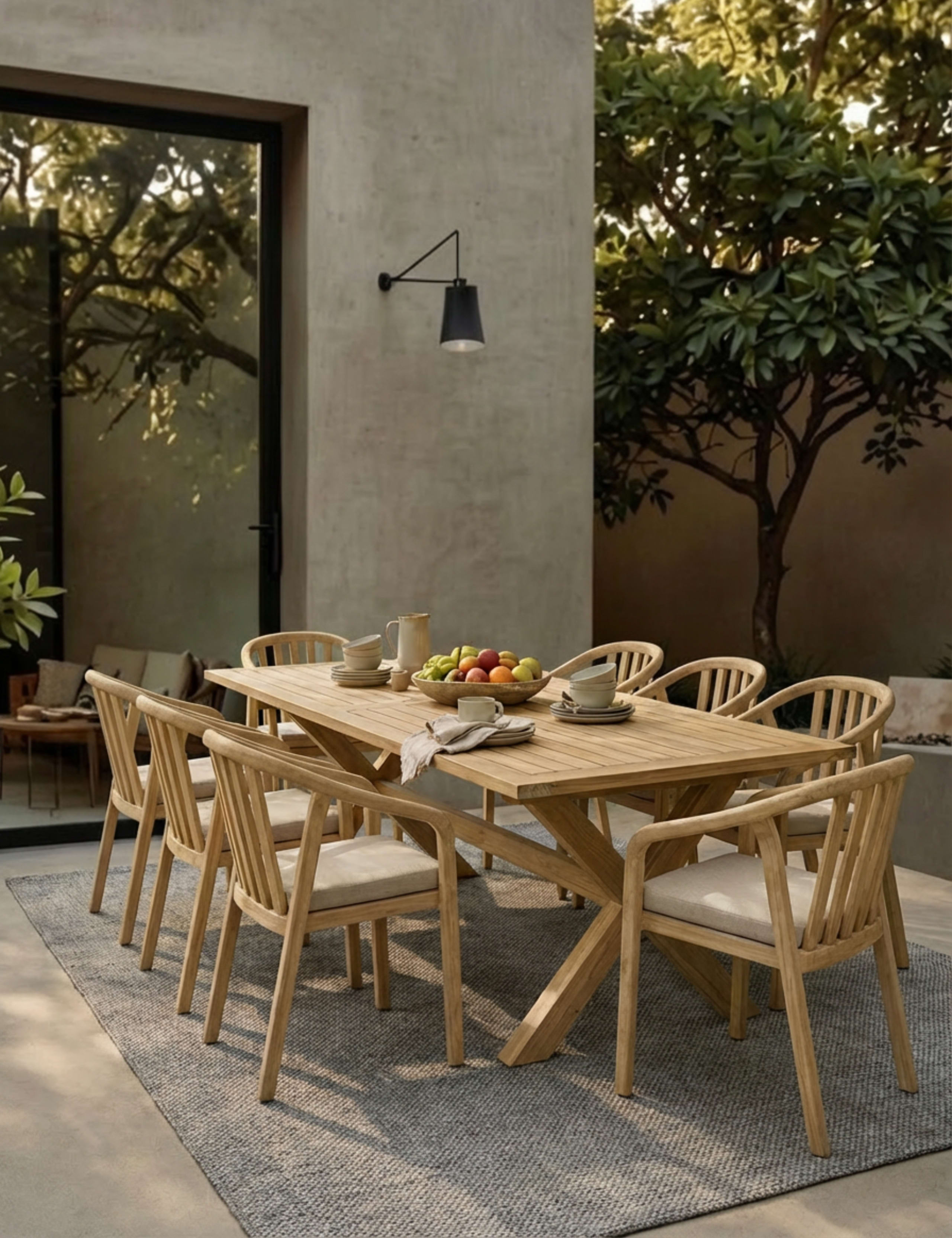 Lidia 8 Seater Garden Dining Set 1 of 7