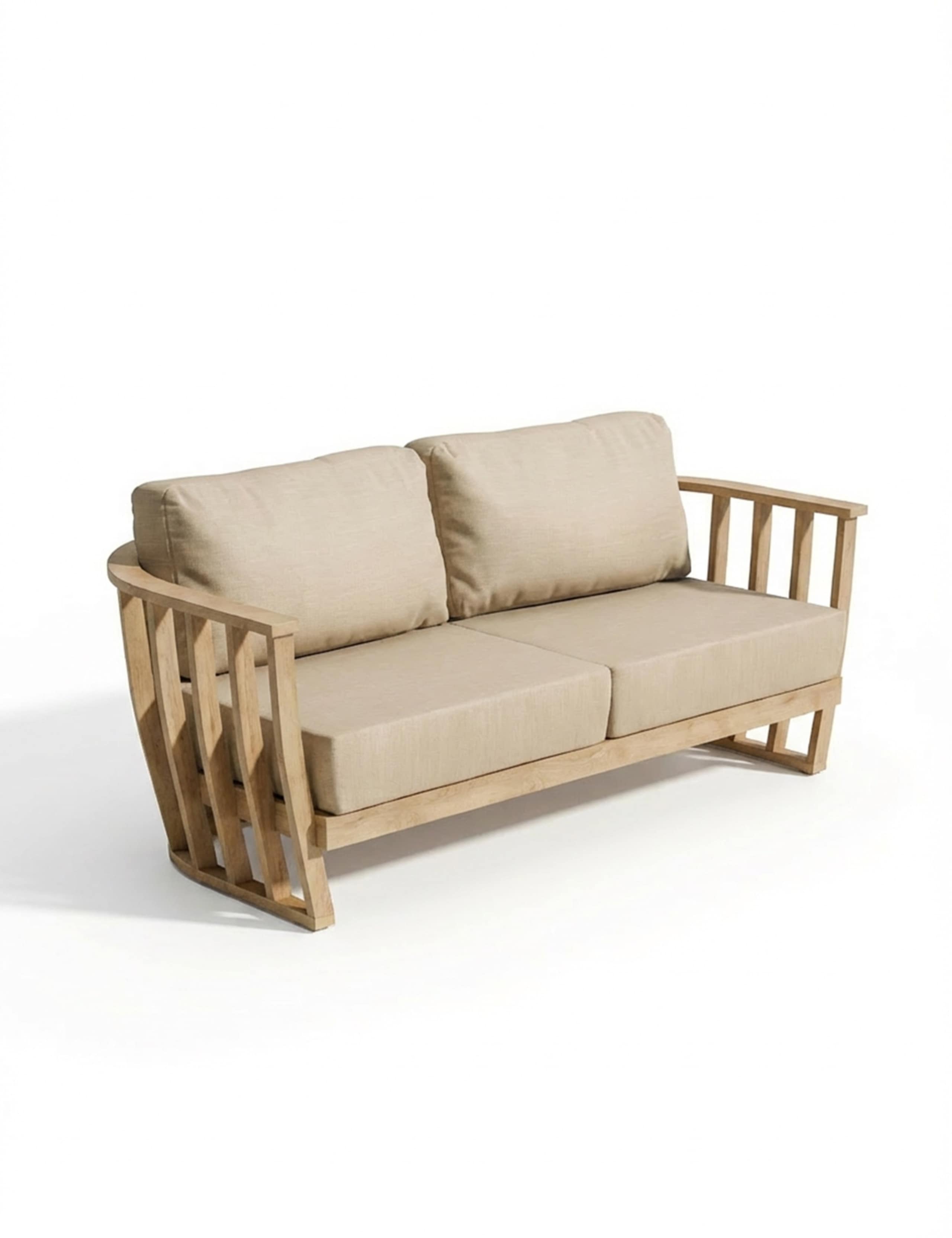 Lucca Wood 5 Seater Lounge Set 7 of 12