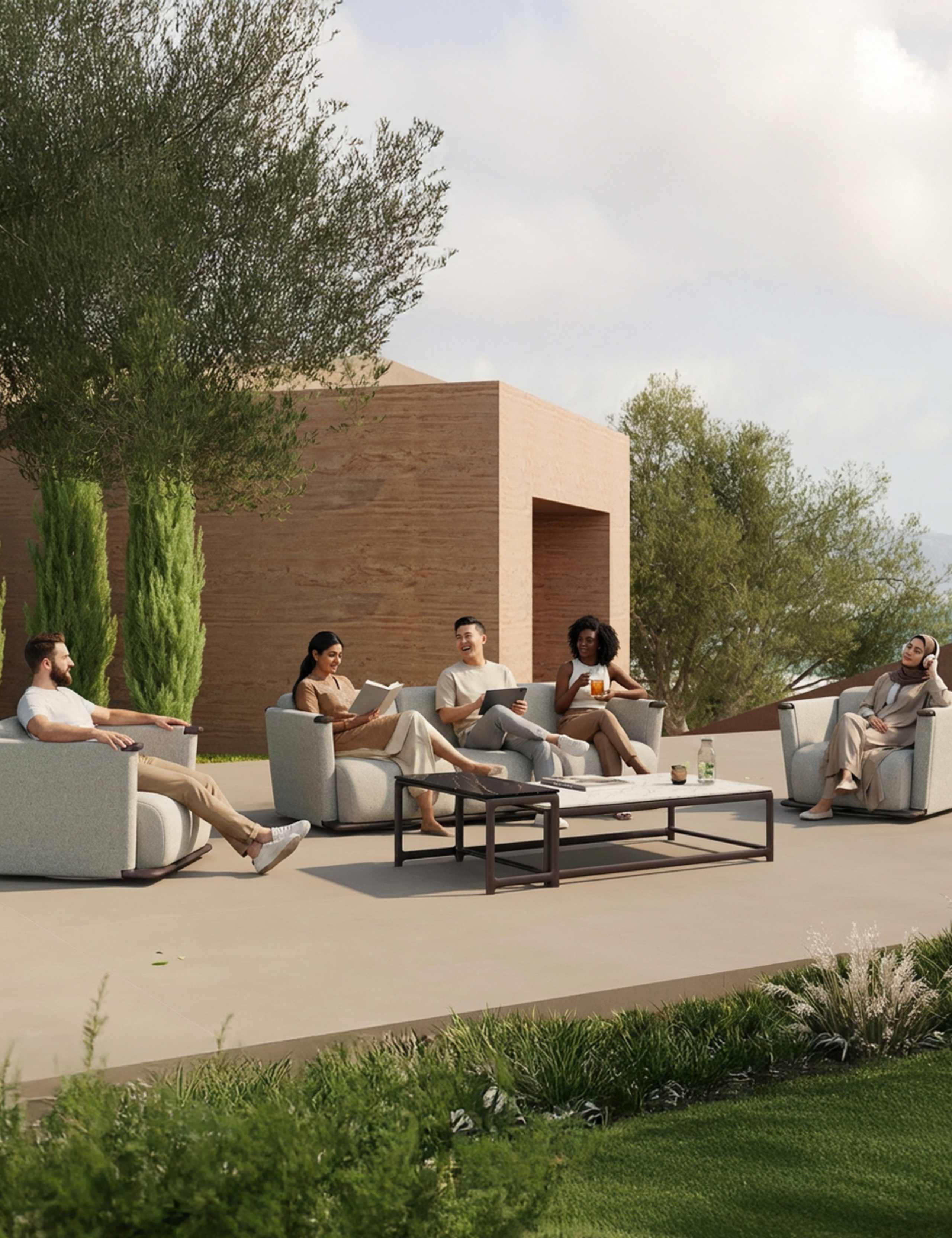 Oryn 5 Seater Garden Lounge Set 3 of 10