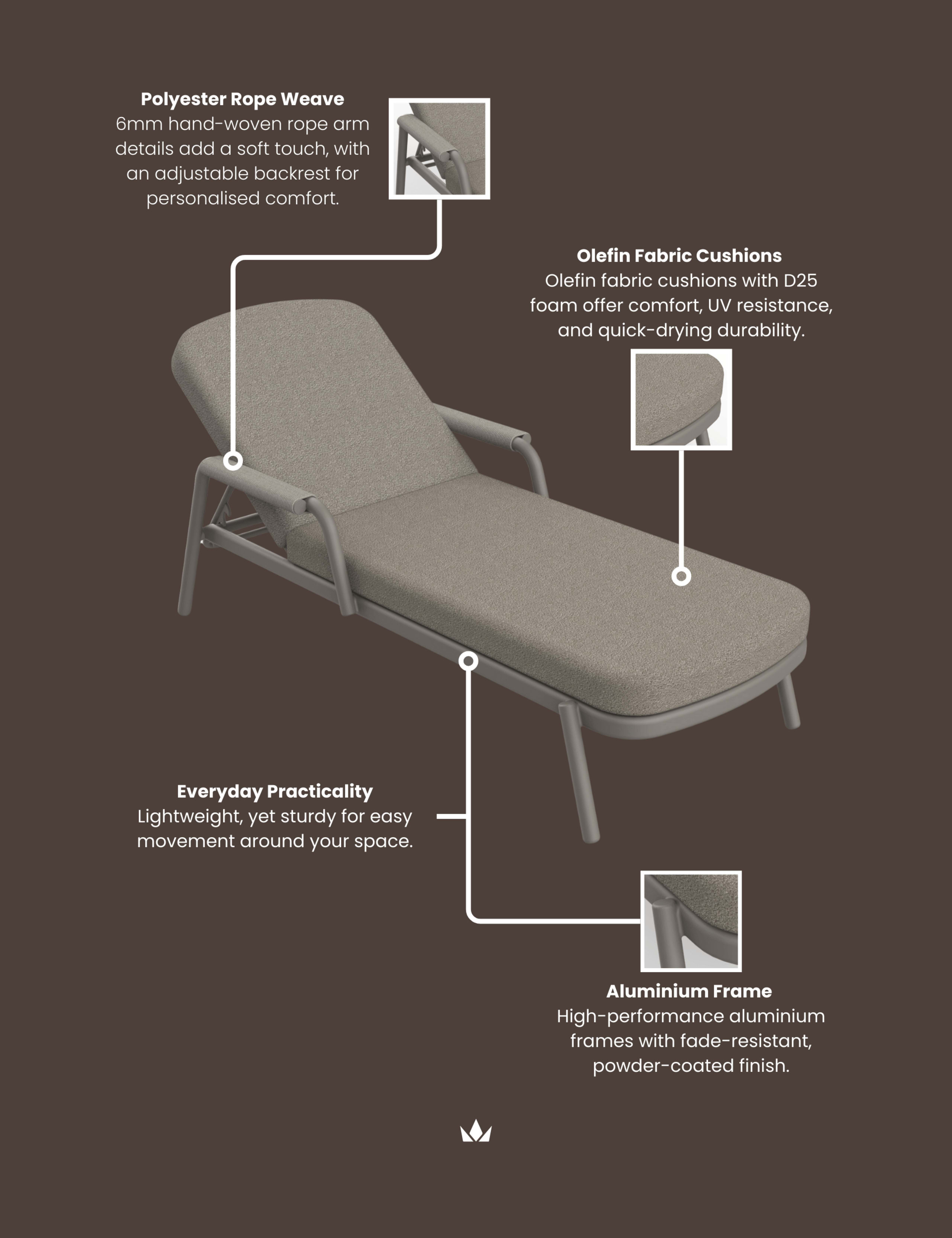 Set of 2 Haze Sun Loungers 8 of 8