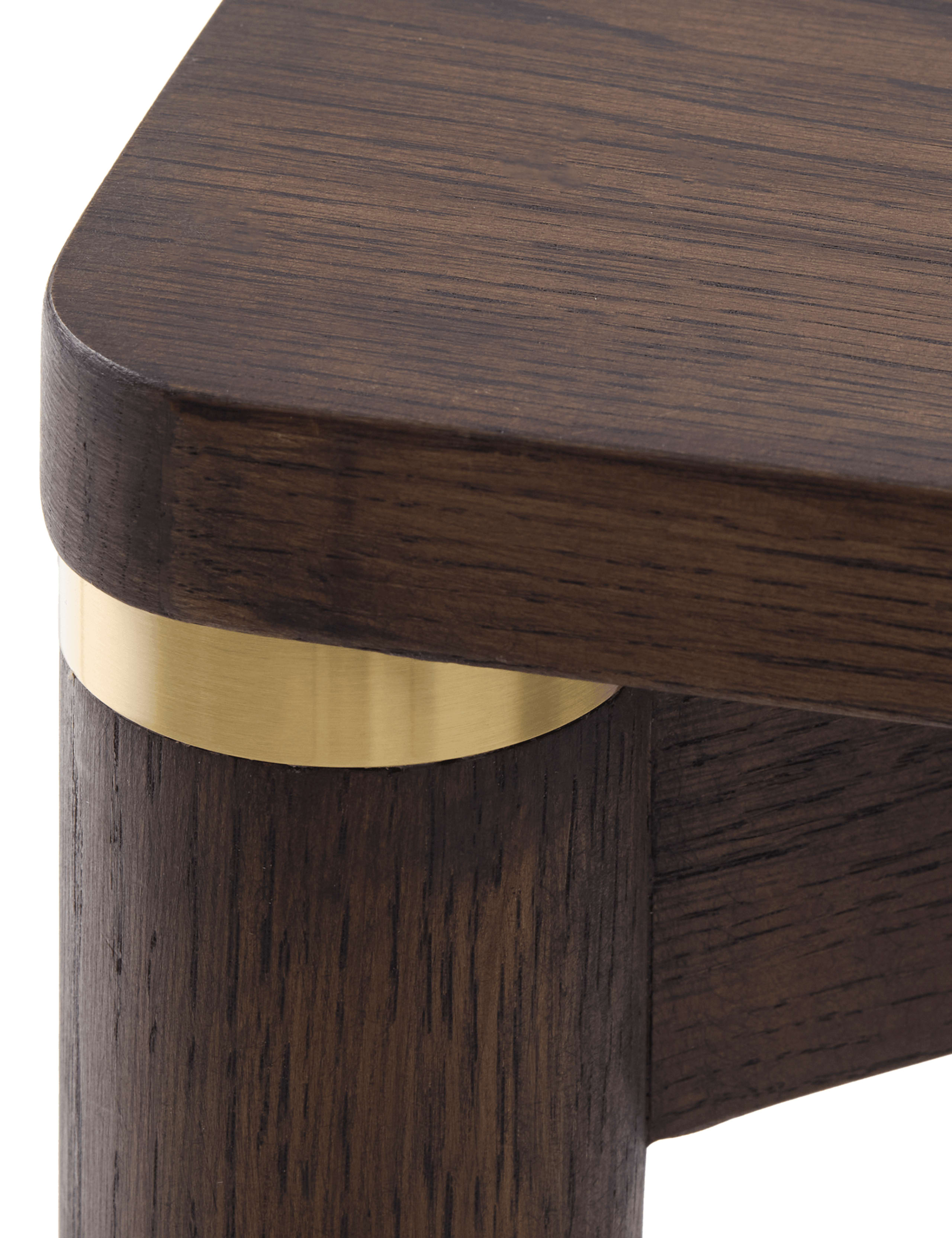 ARKA Dark Wood Dining Table 6 of 8