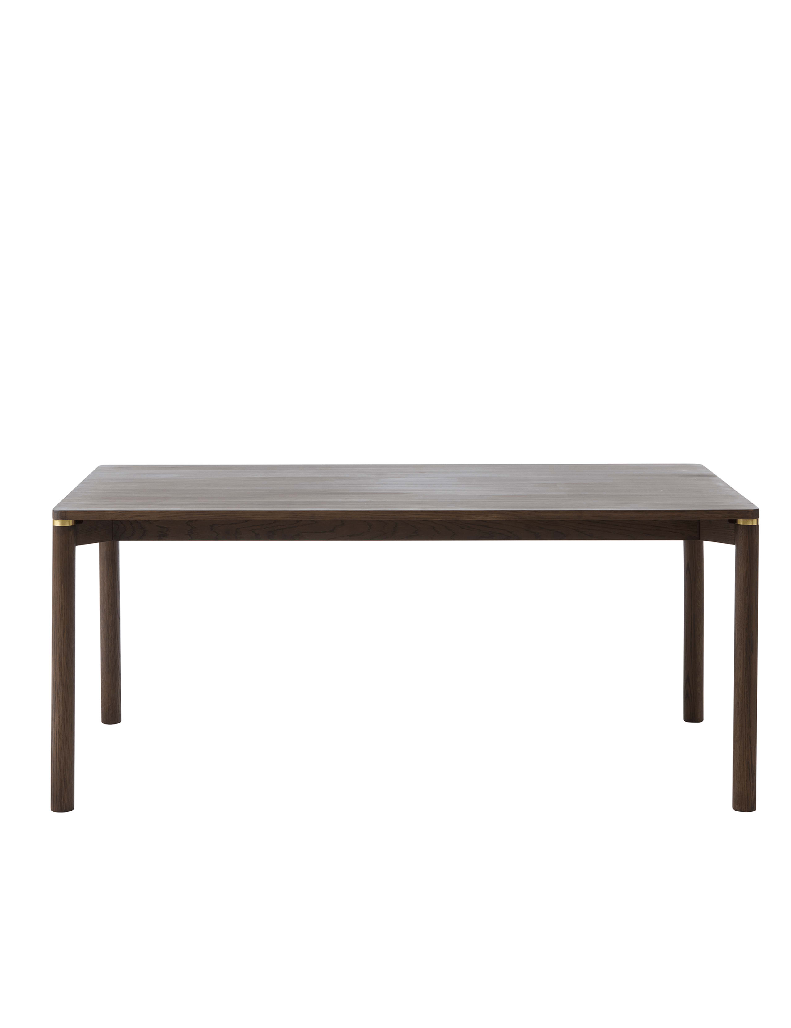 ARKA Dark Wood Dining Table 2 of 8