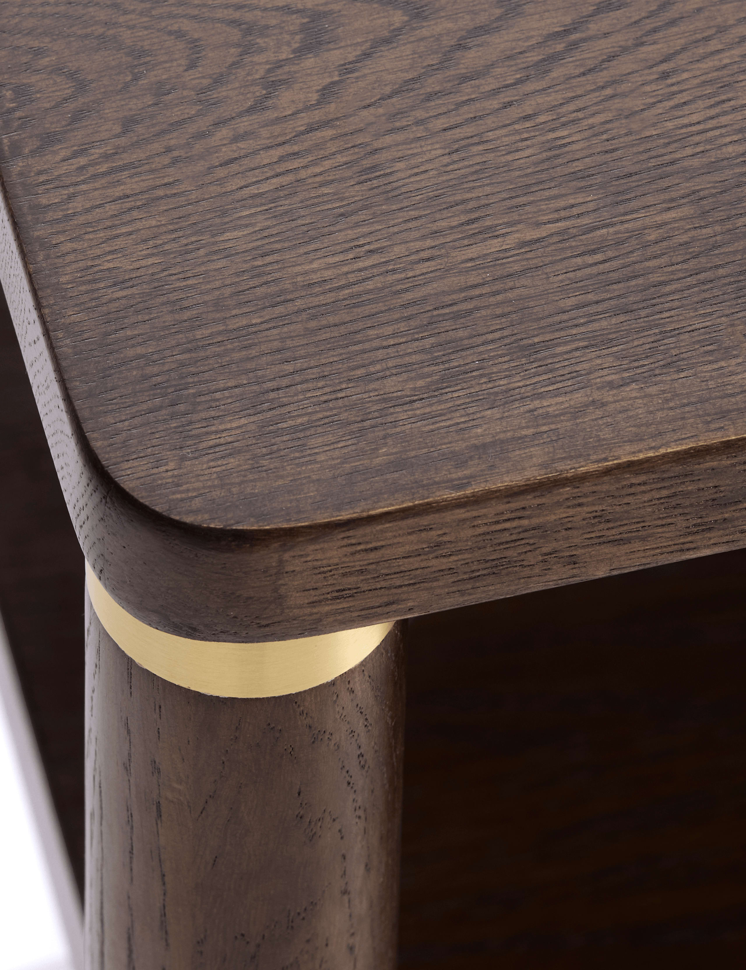 ARKA Dark Wood Side Table 4 of 8