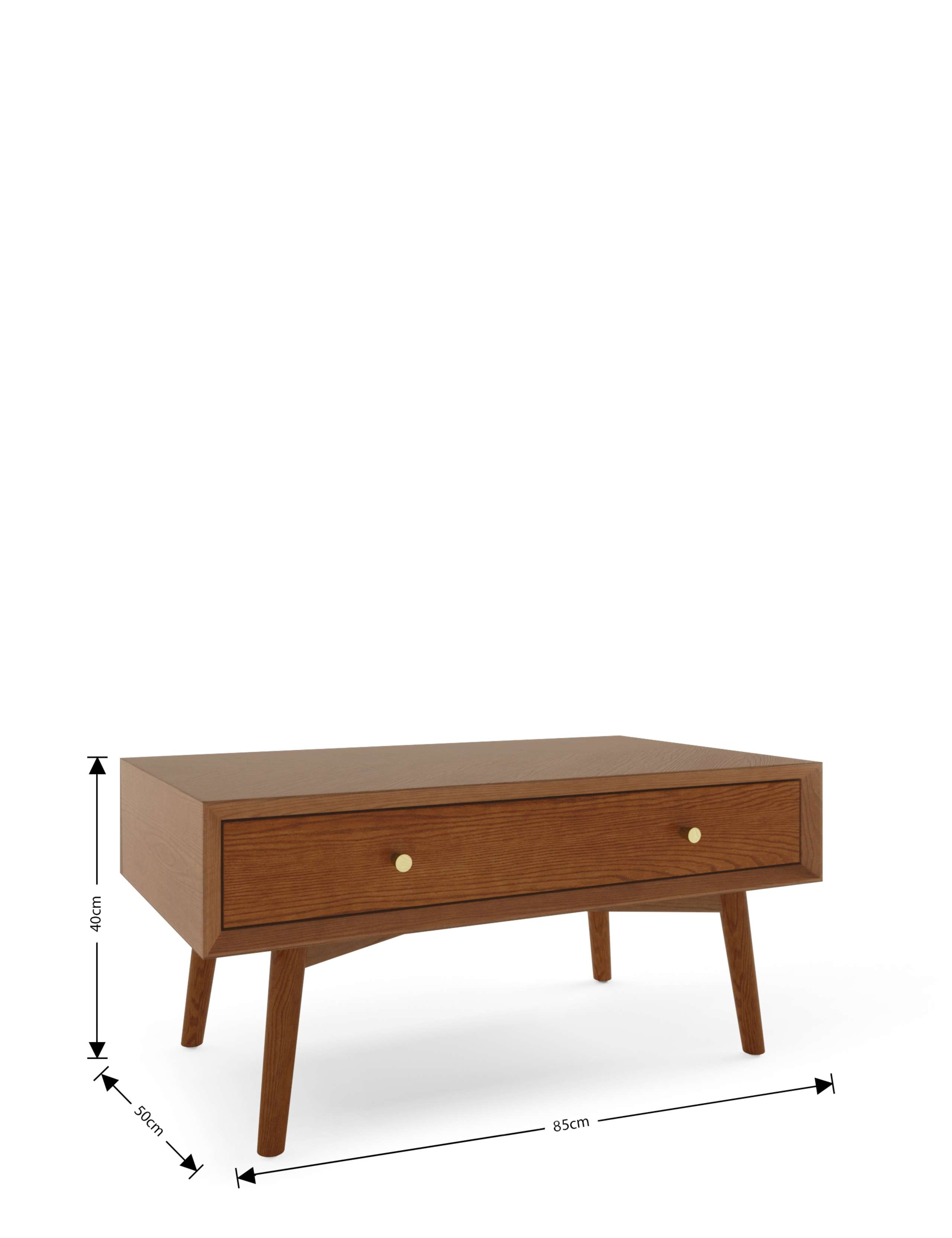 Monroe Wood Rectangular Coffee Table 4 of 7