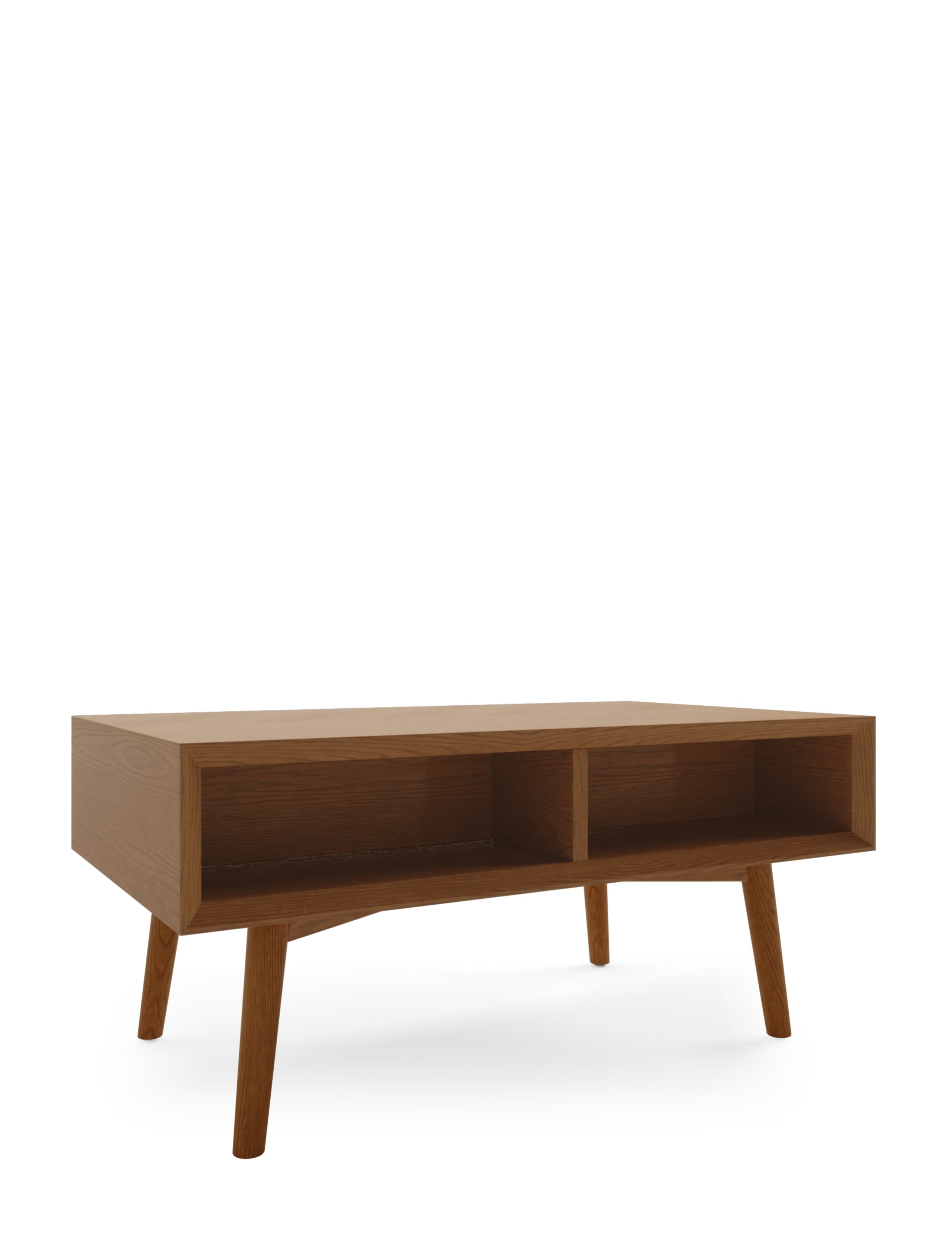 Monroe Wood Rectangular Coffee Table 6 of 7