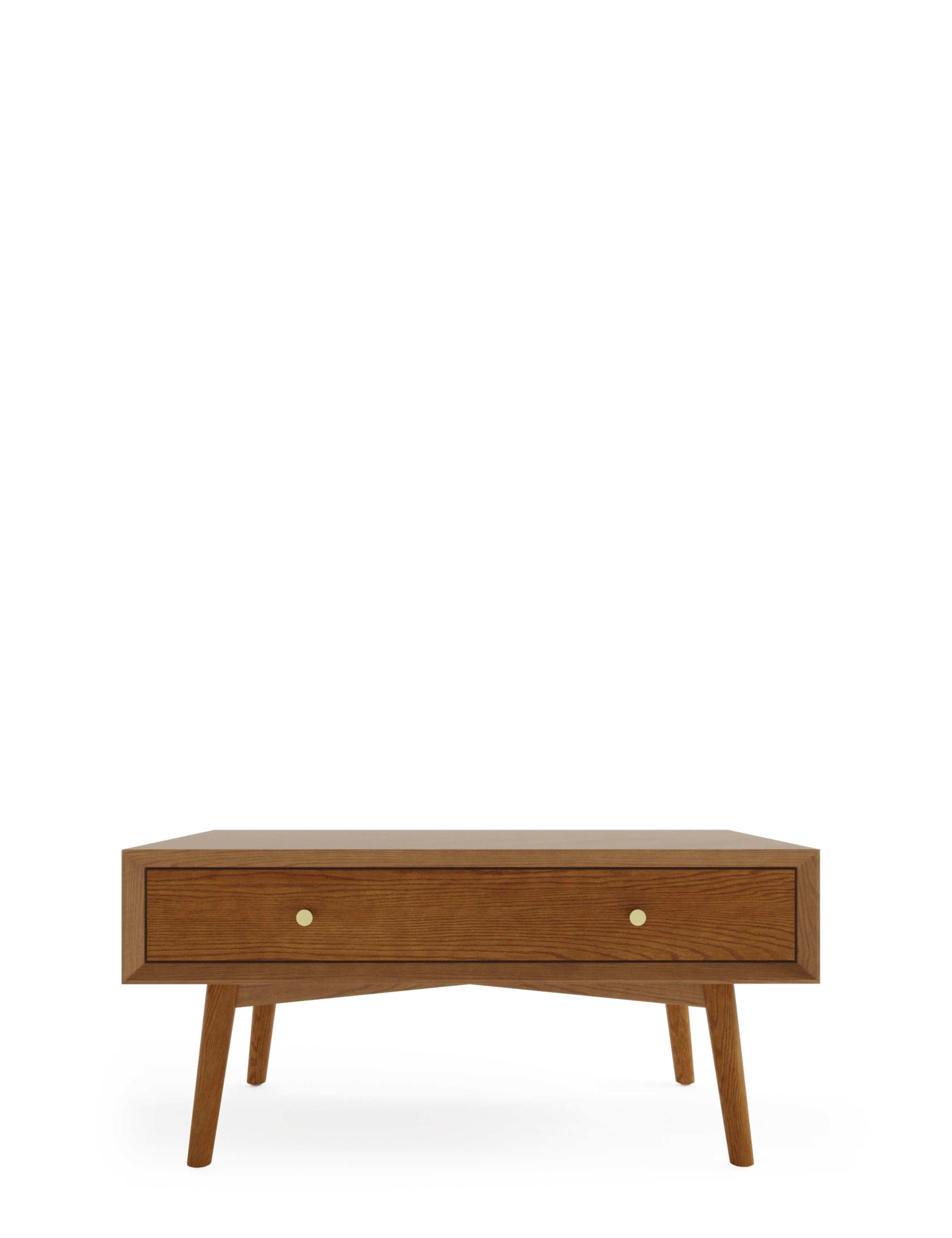 Monroe Wood Rectangular Coffee Table 2 of 7