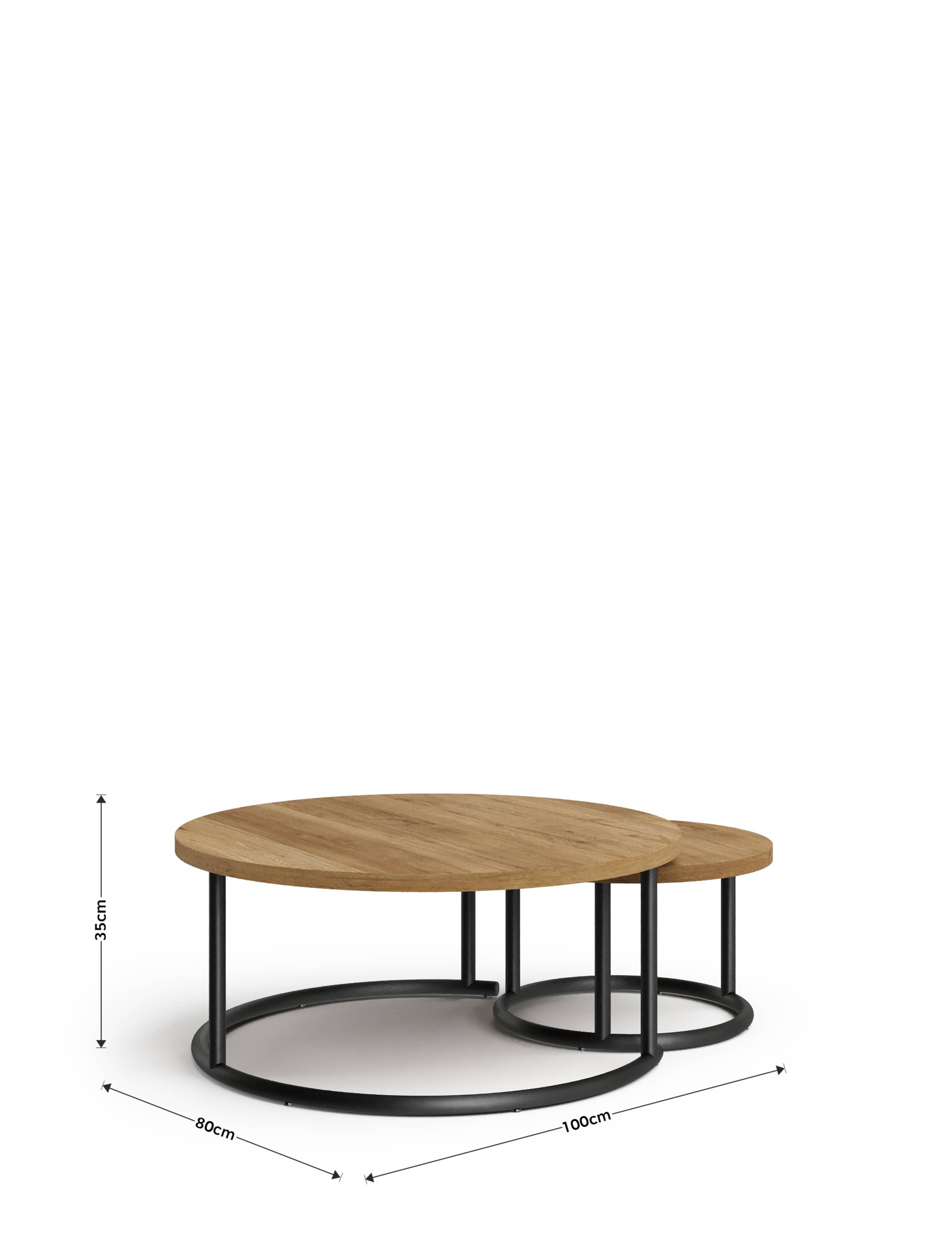 Holt Wood Nesting Coffee Tables 4 of 7