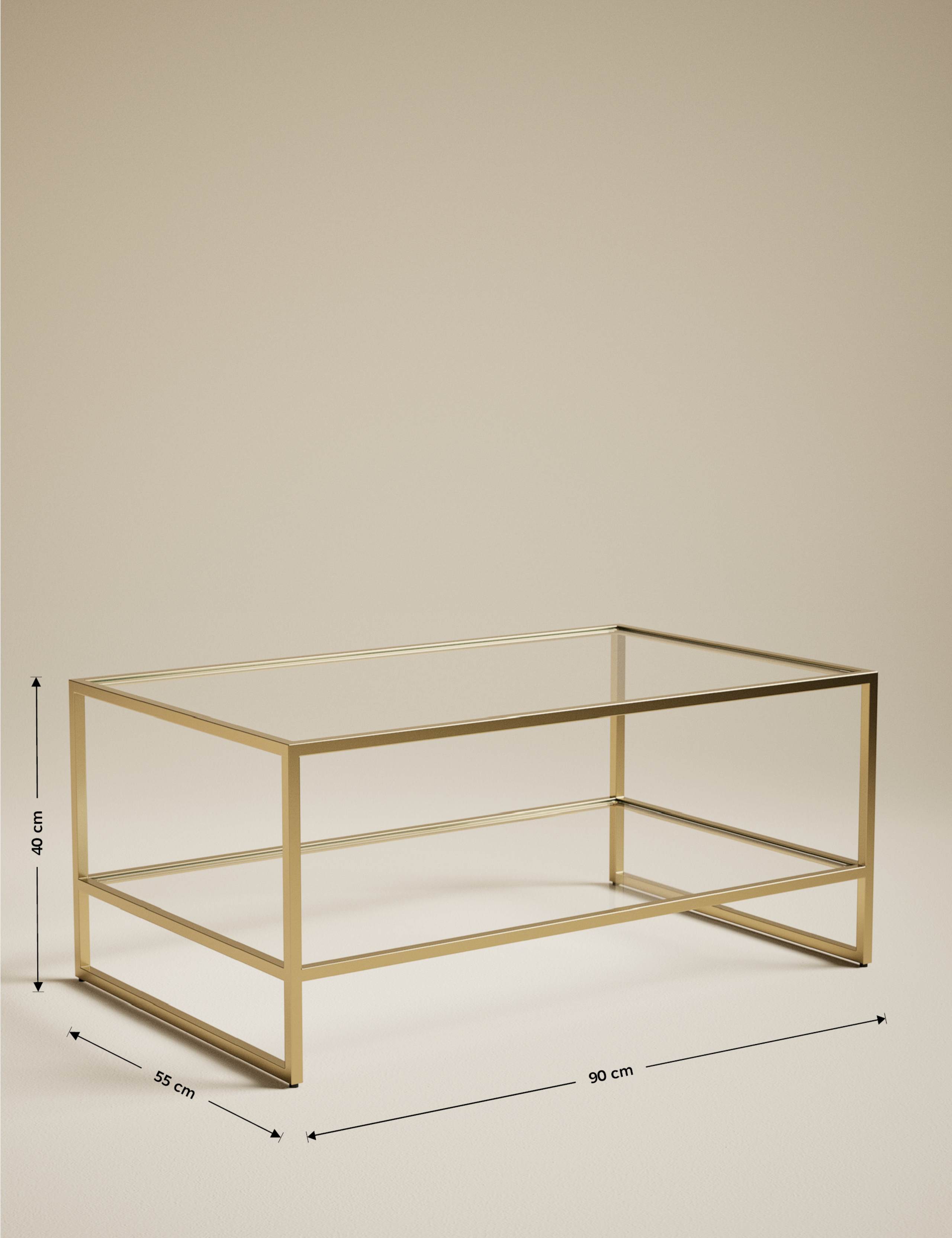 Milan Metal Coffee Table 5 of 5