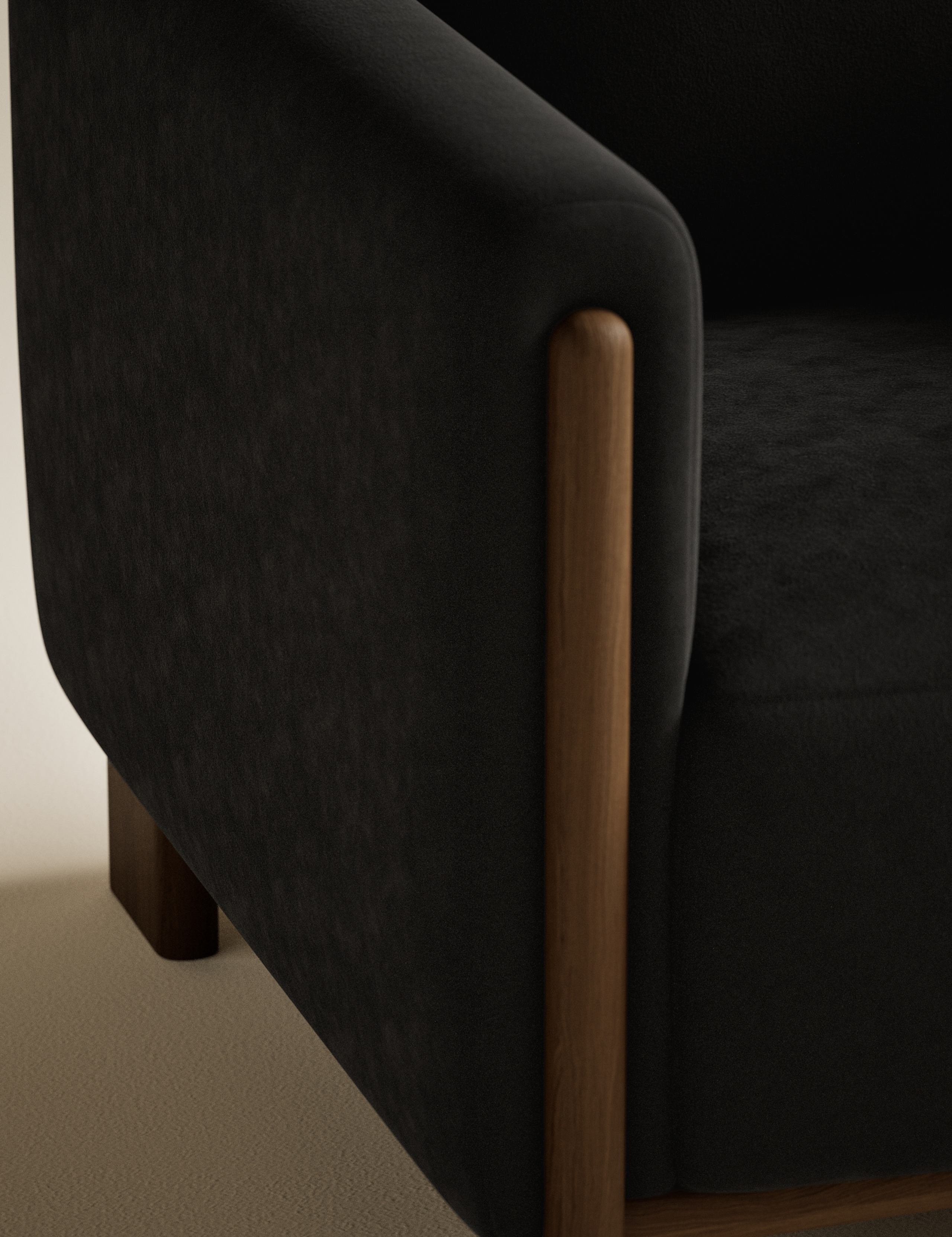 Block Velvet Accent Chair 6 of 8