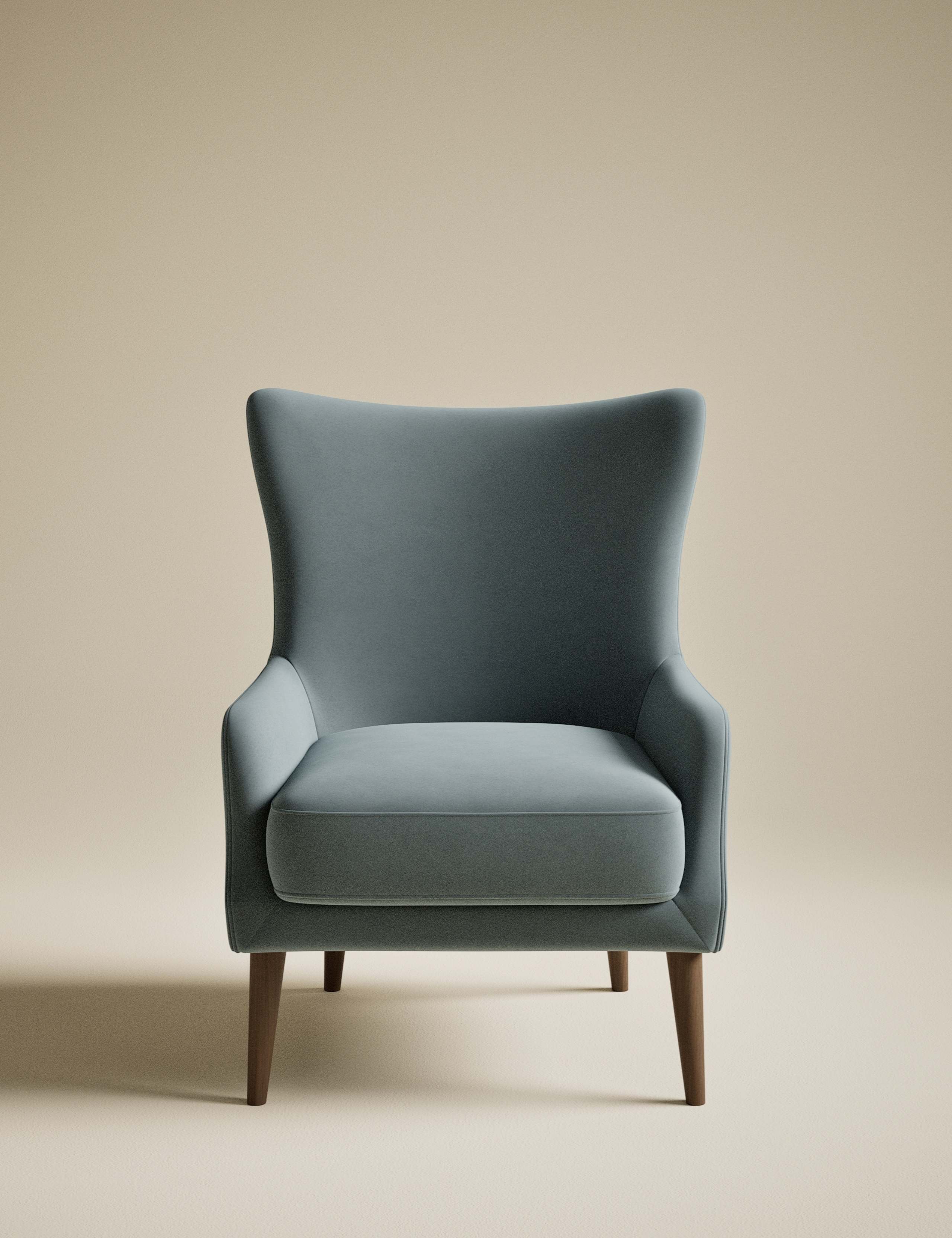 Harriet Velvet Accent Chair 2 of 8