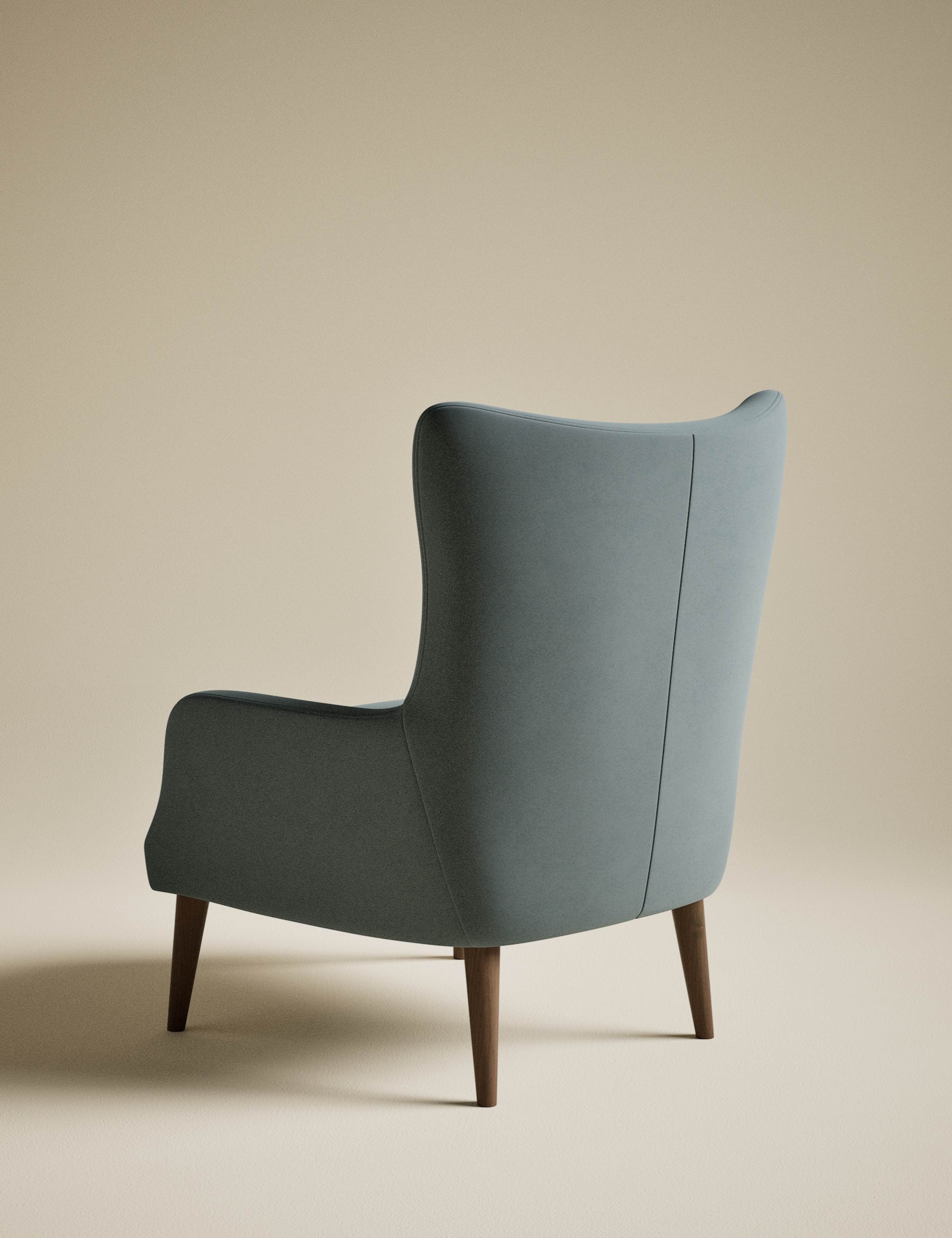 Harriet Velvet Accent Chair 4 of 8