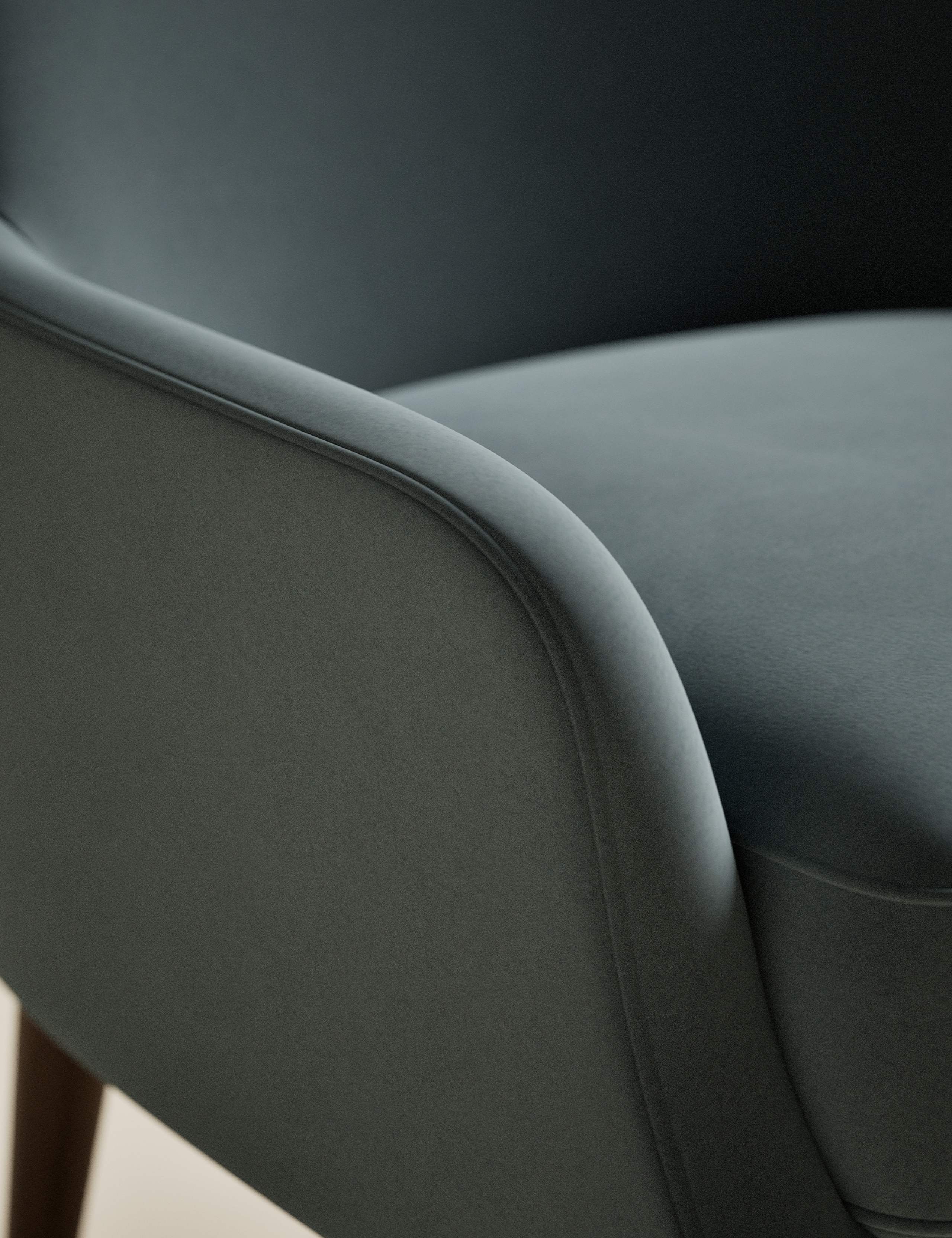 Harriet Velvet Accent Chair 7 of 8
