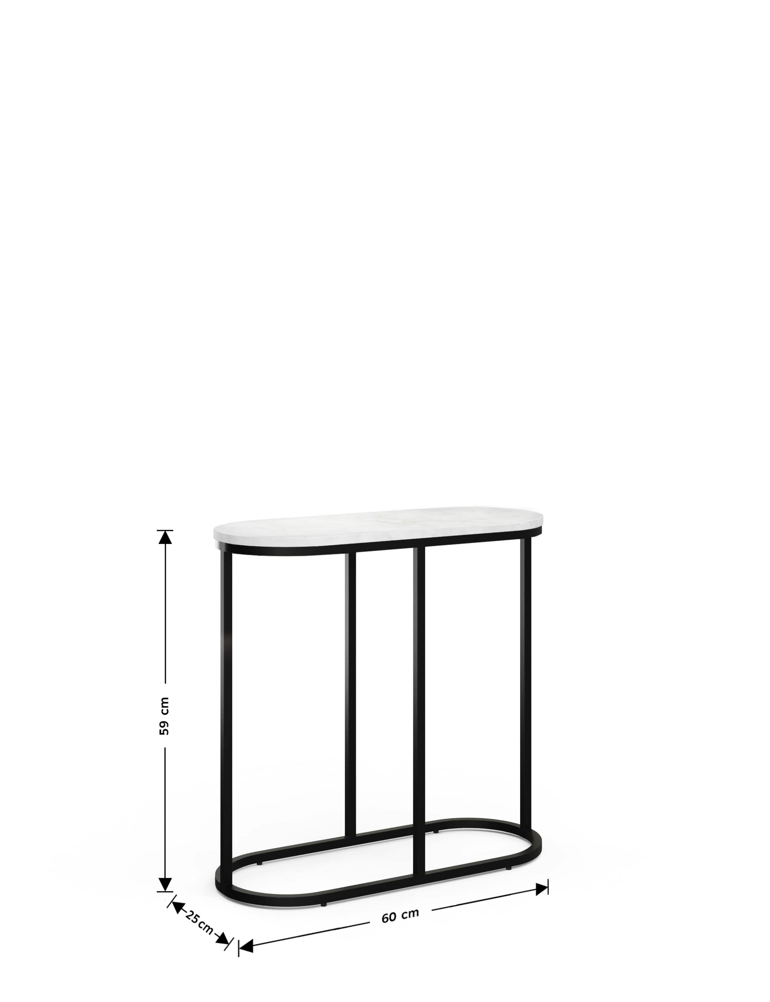 Farley Oval Sofa Side Table 4 of 6