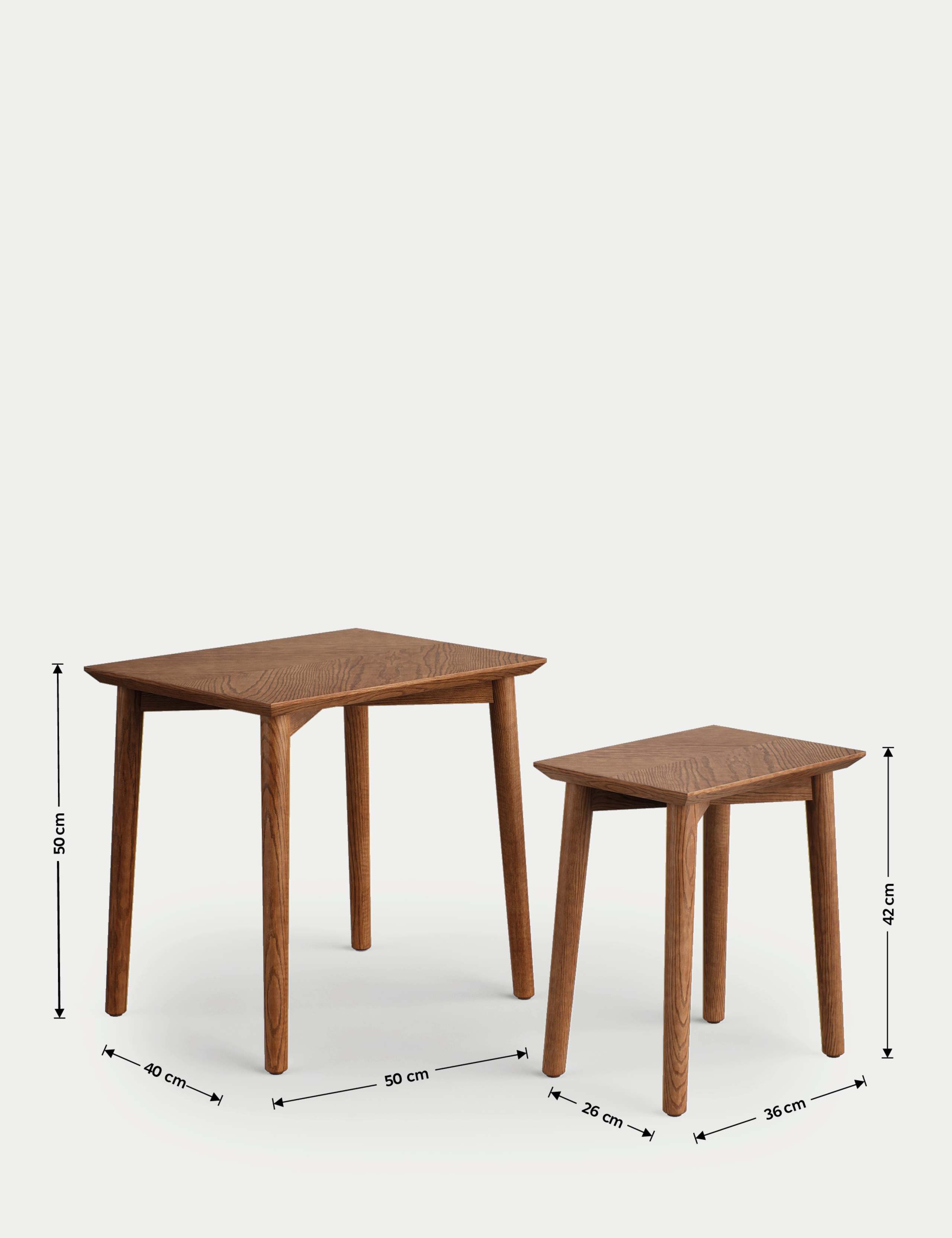 Monroe Wood Nest of Tables 3 of 4