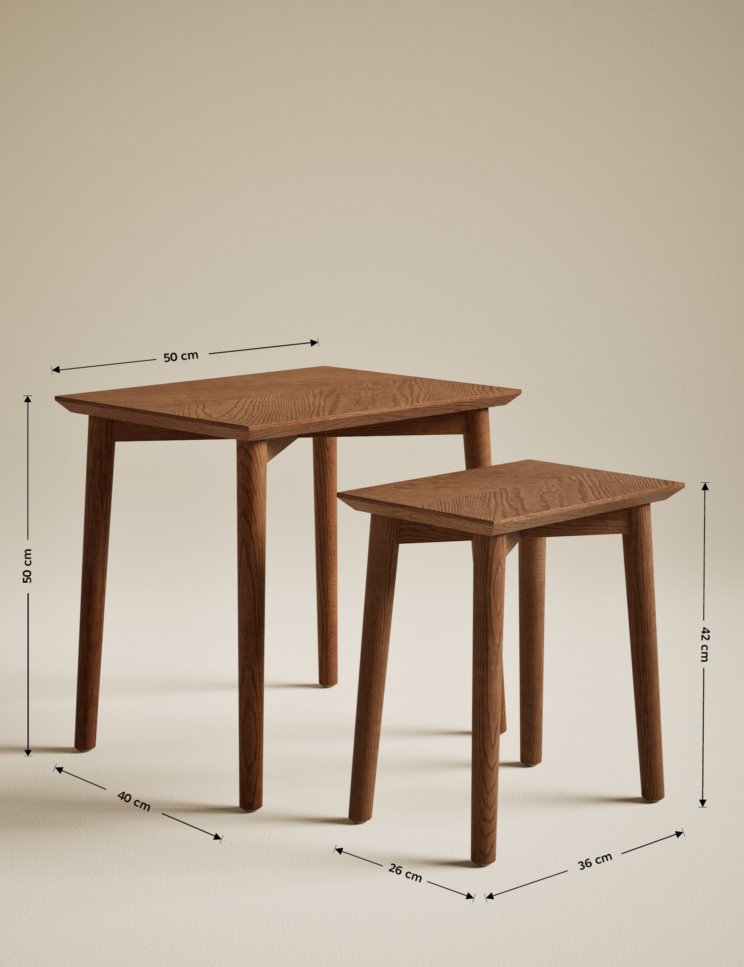 Monroe Wood Nest of Tables 4 of 4
