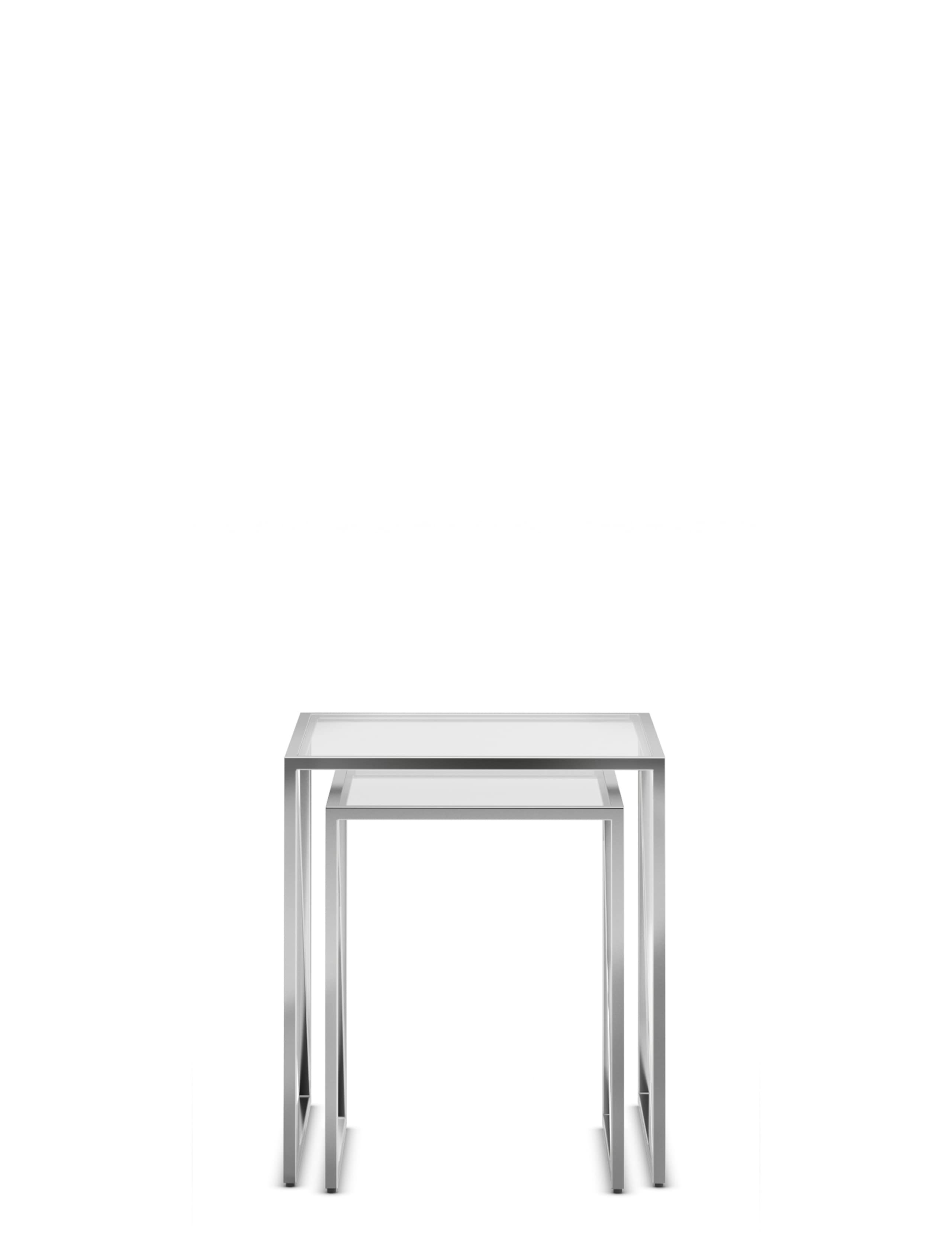 Milan Metal & Glass Nest of Tables 3 of 6
