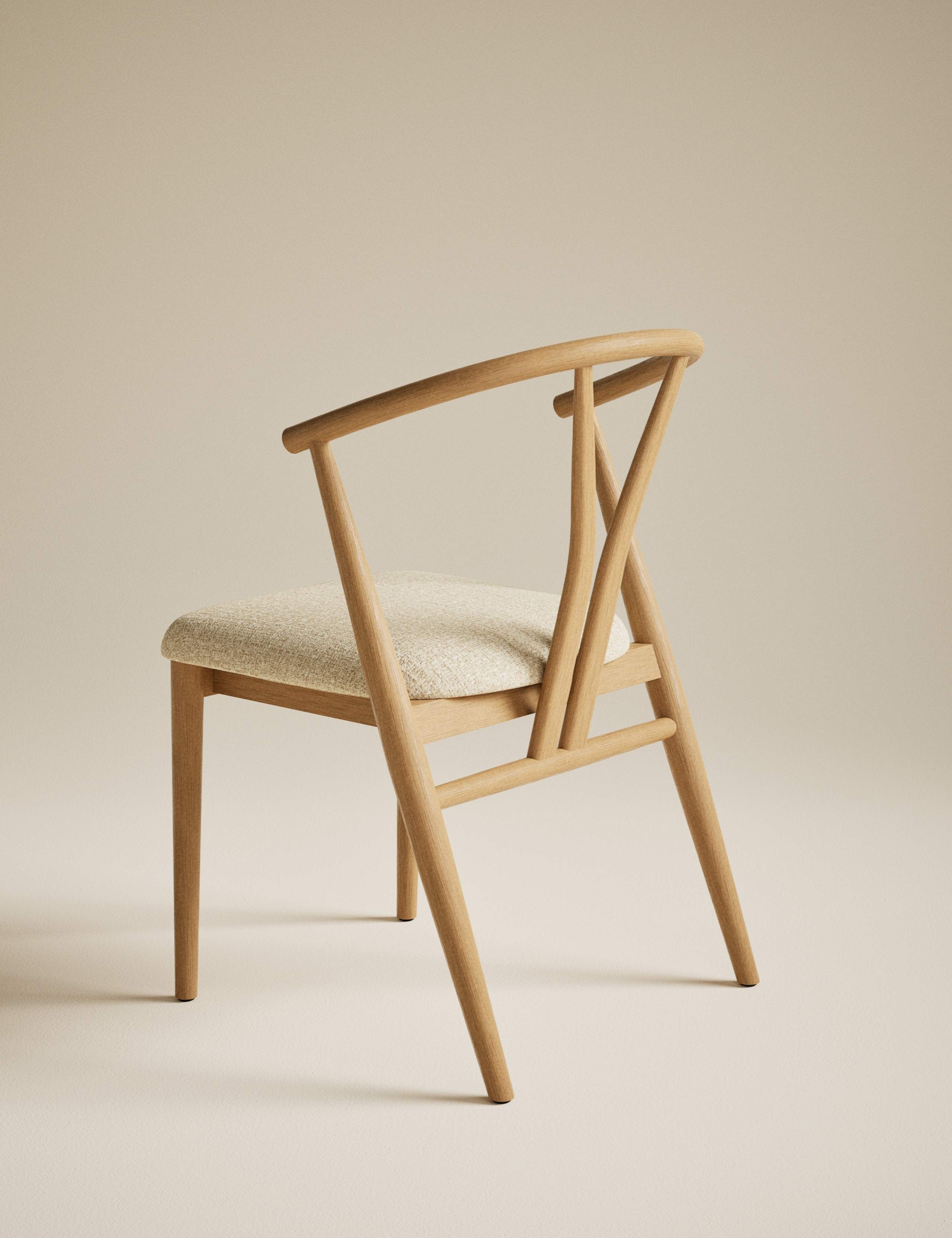 Set of 2 Wishbone Dining Chairs 2 of 9