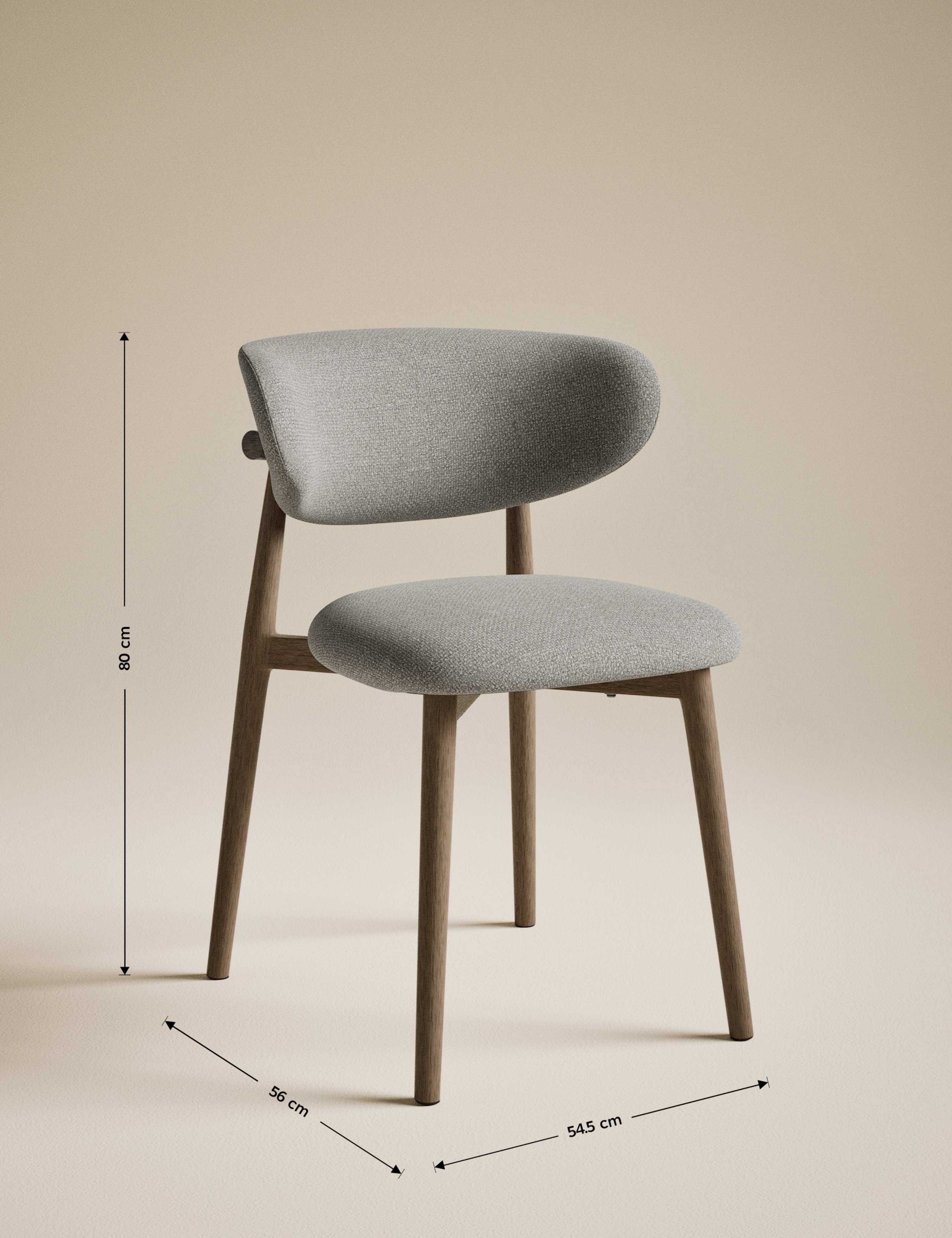 Set of 2 Arc Dining Chairs 8 of 9