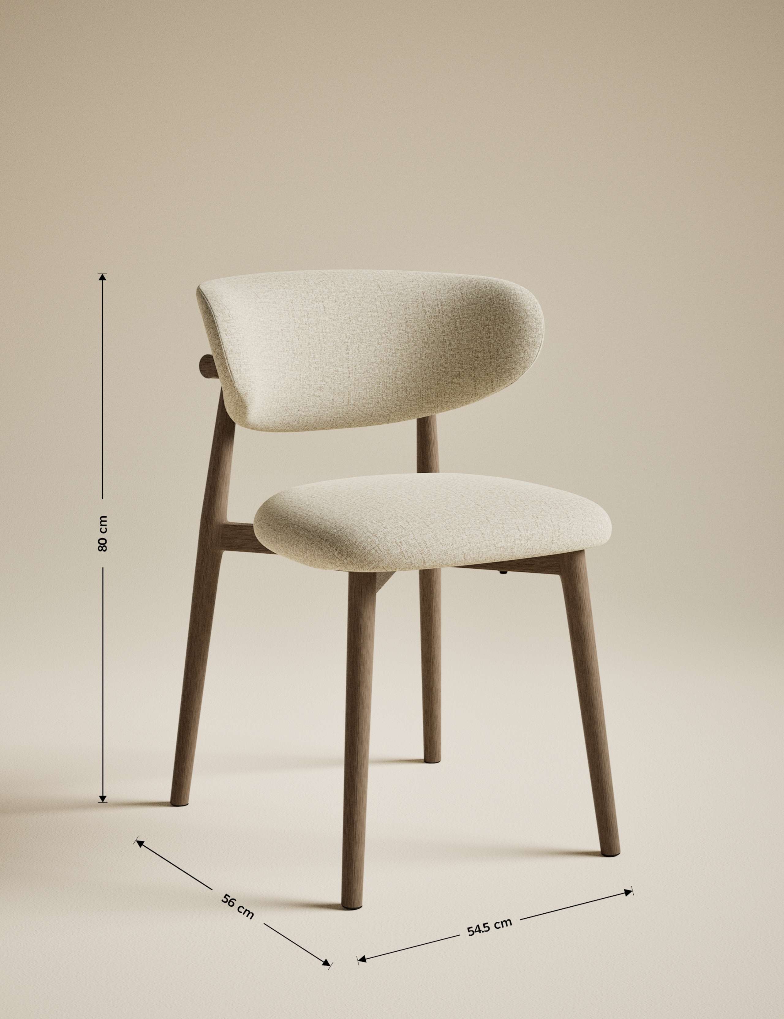 Set of 2 Arc Dining Chairs 3 of 9